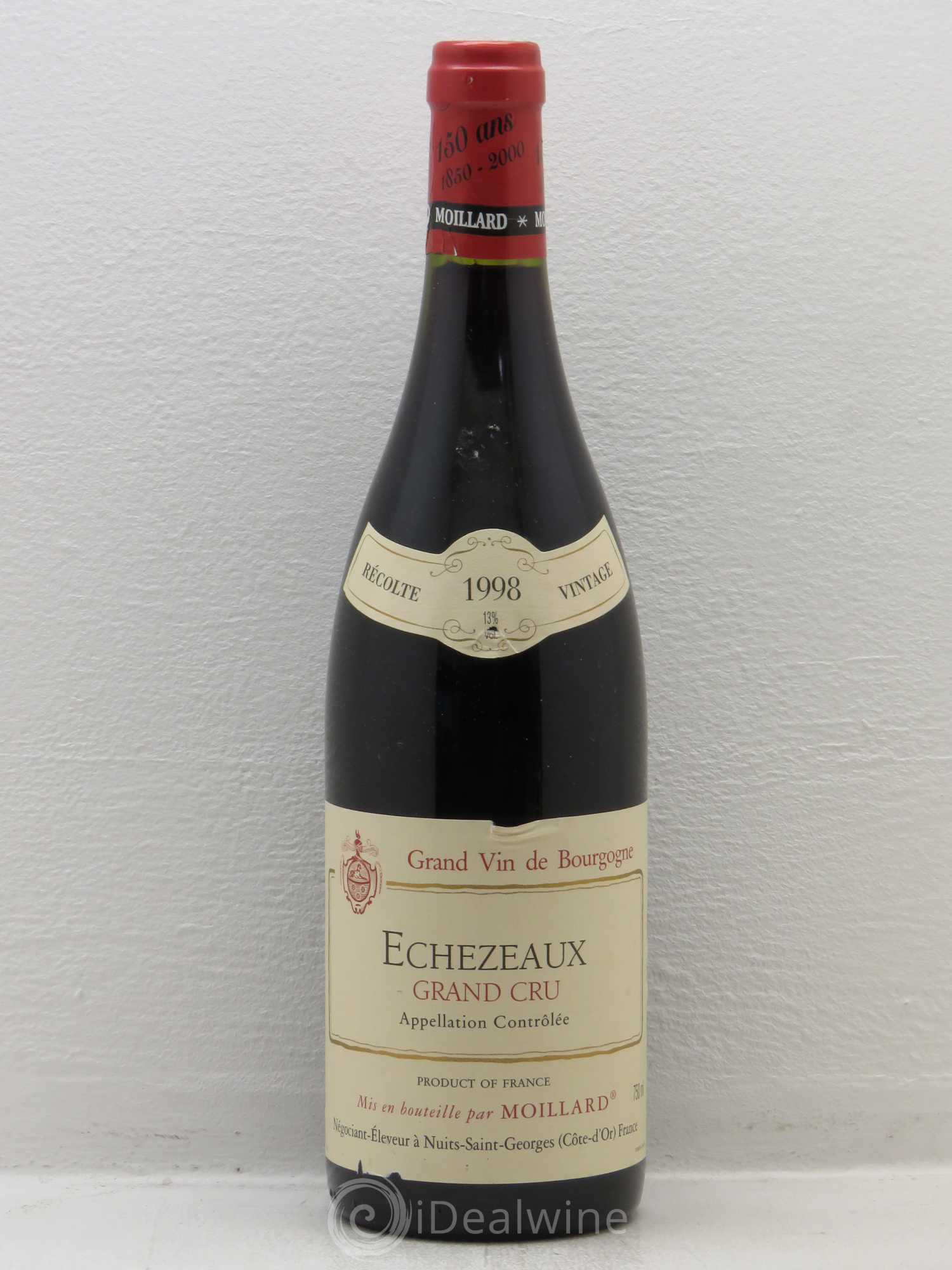 Echezeaux Grand Cru Moillard 1998 - Lot de 1 bouteille - 0