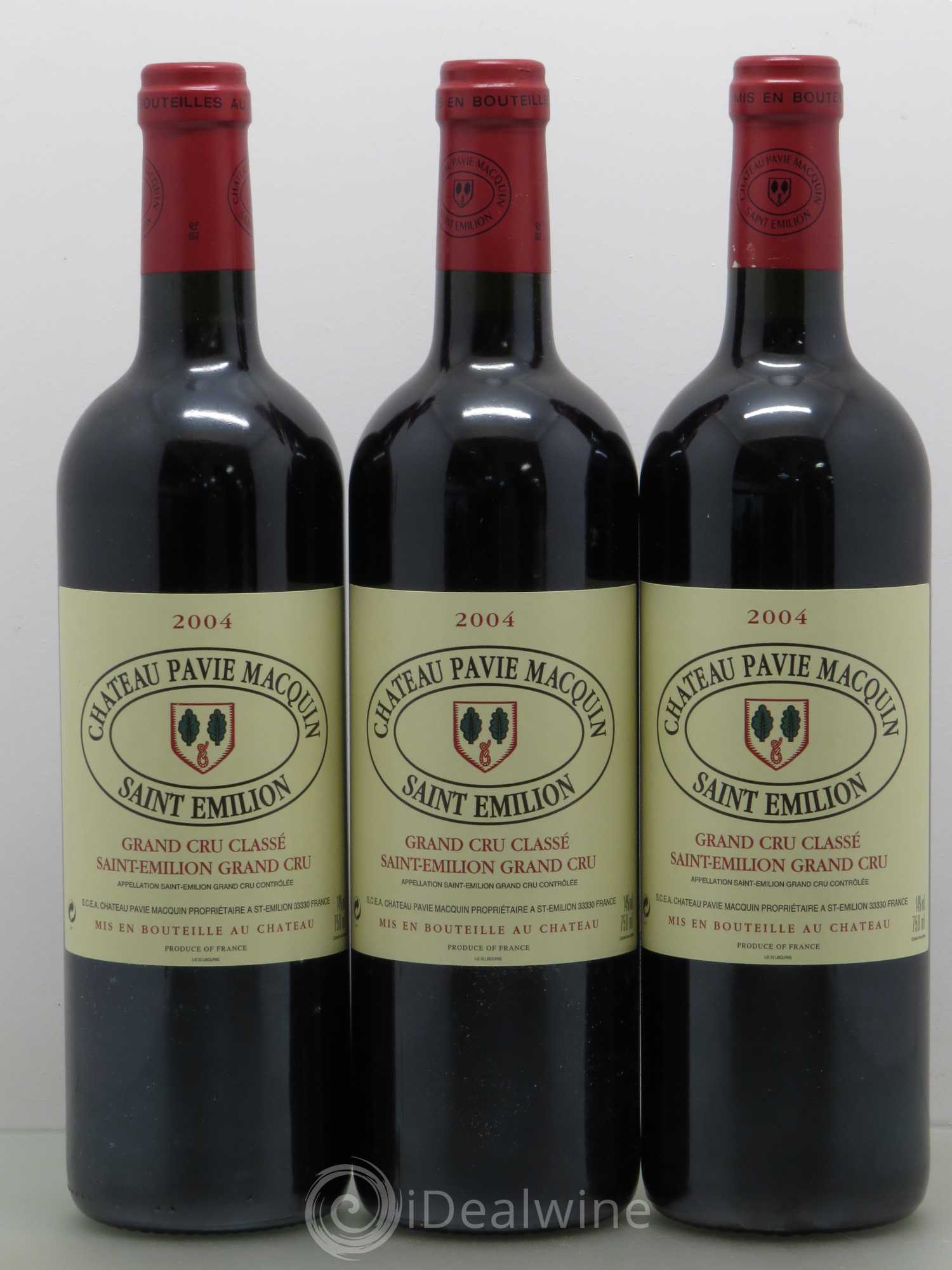 Château Pavie Macquin 1er Grand Cru Classé B 2004 - Lot de 12 bouteilles - 1