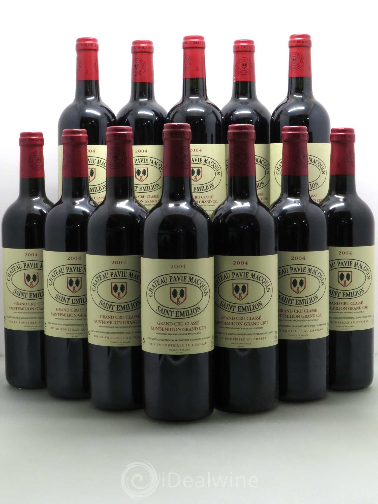 Château Pavie Macquin 1er Grand Cru Classé B 2004 - Lot de 12 bouteilles - 0
