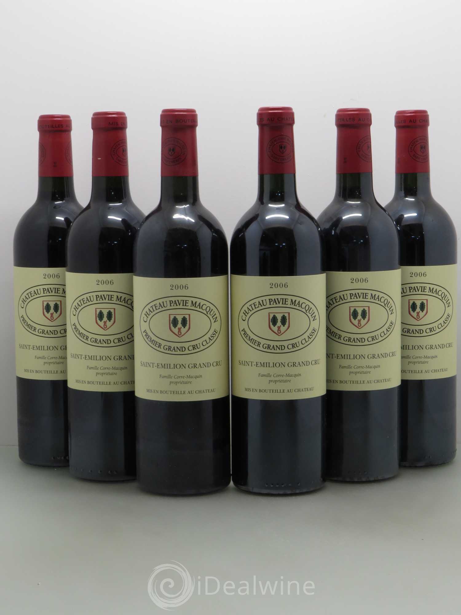 Château Pavie Macquin 1er Grand Cru Classé B 2006 - Lot de 6 bouteilles - 0