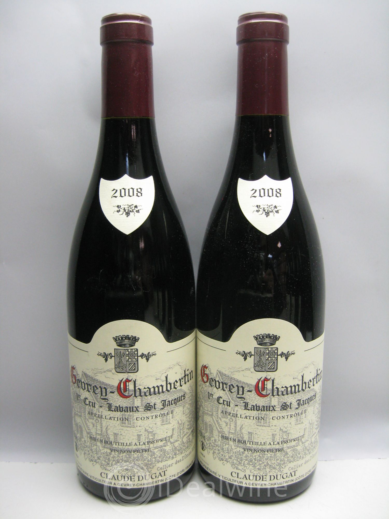 Gevrey-Chambertin 1er Cru Lavaux Saint-Jacques Claude Dugat 2008 - Lot de 12 bouteilles - 2