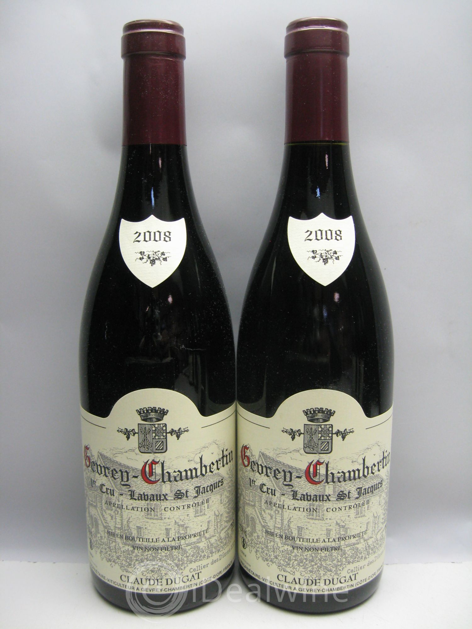 Gevrey-Chambertin 1er Cru Lavaux Saint-Jacques Claude Dugat 2008 - Lot de 12 bouteilles - 3