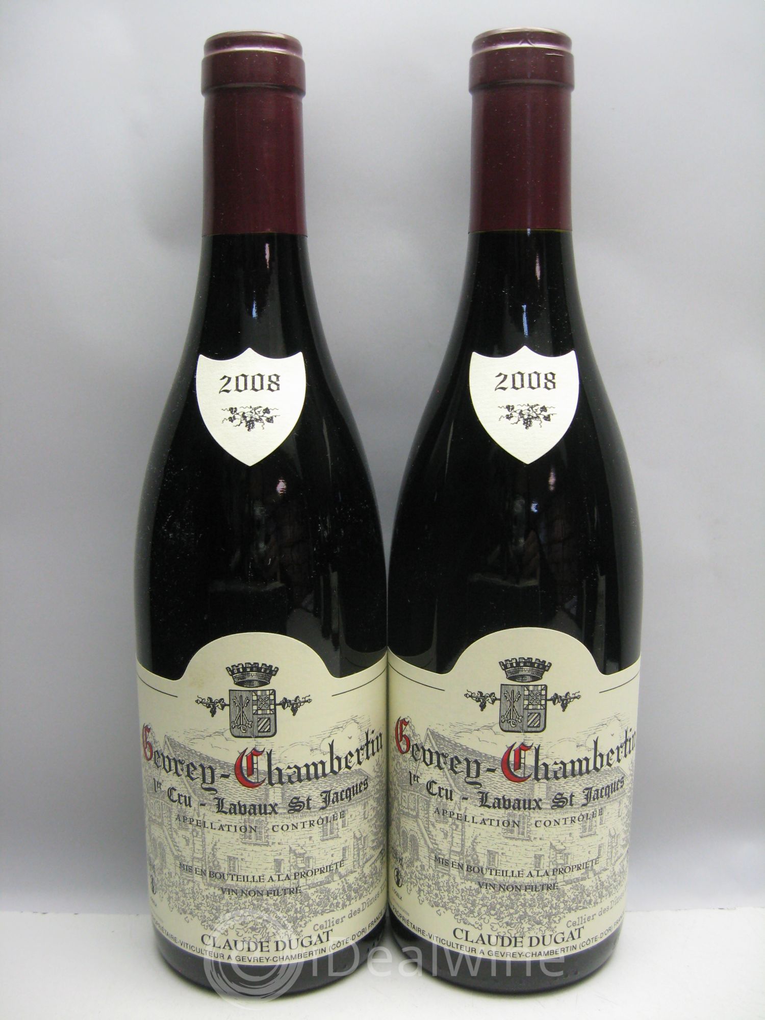 Gevrey-Chambertin 1er Cru Lavaux Saint-Jacques Claude Dugat 2008 - Lot de 12 bouteilles - 4