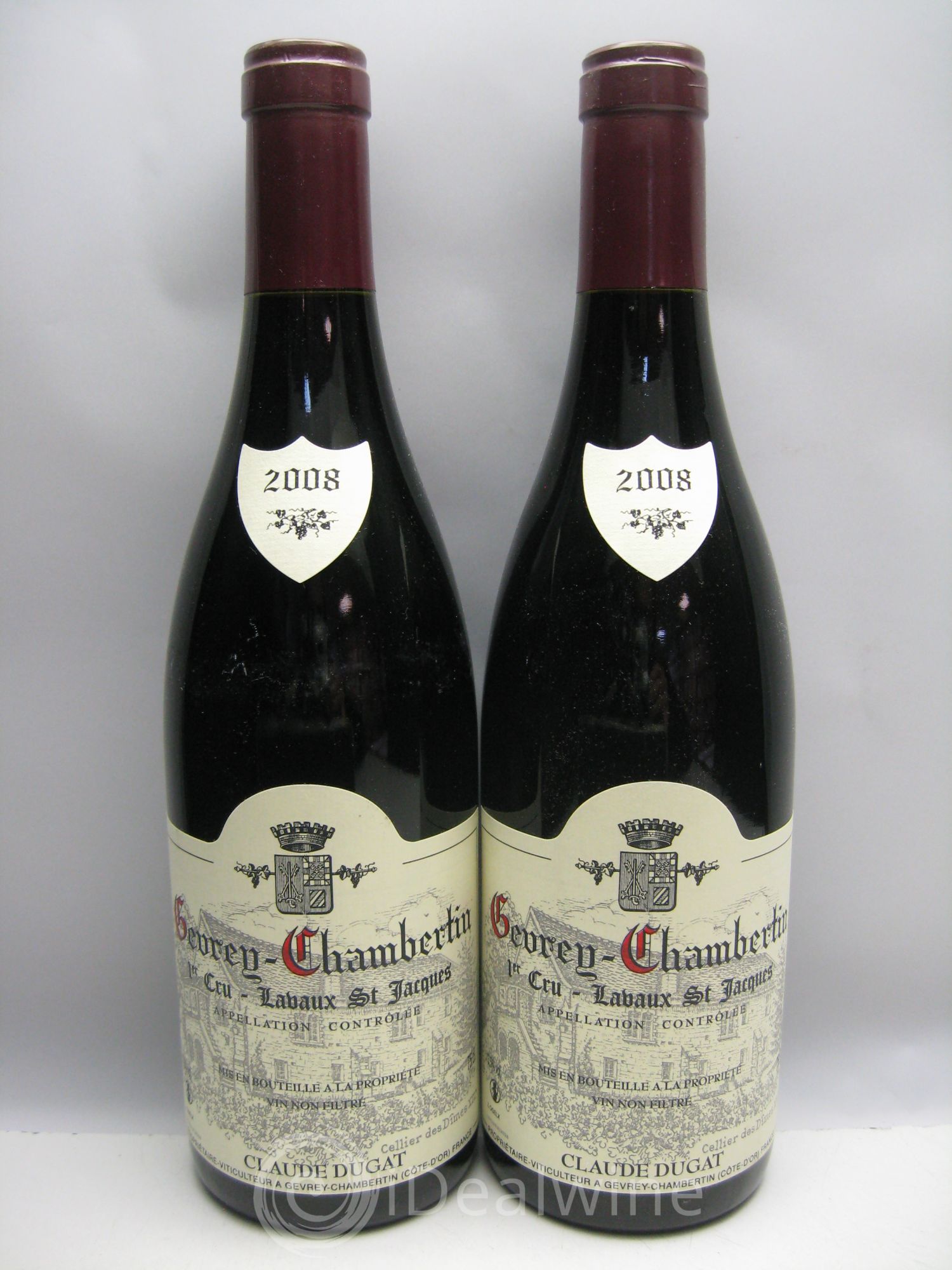 Gevrey-Chambertin 1er Cru Lavaux Saint-Jacques Claude Dugat 2008 - Lot de 12 bouteilles - 5