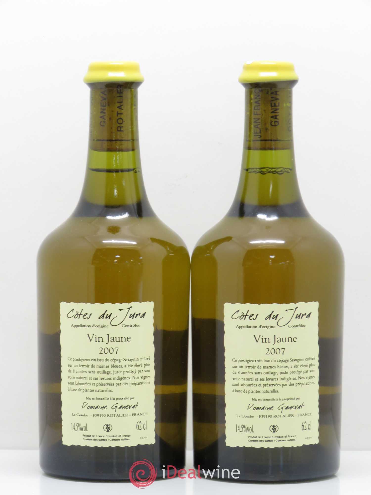 Côtes du Jura Vin Jaune Jean-François Ganevat (Domaine) 2007 - Lot de 2 bouteilles - 1