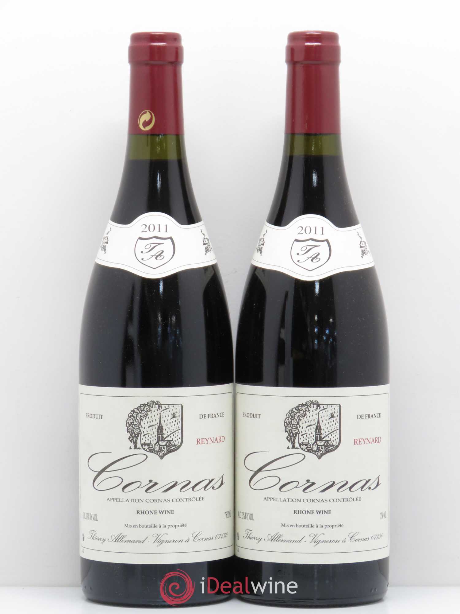 Cornas Reynard Thierry Allemand 2011 - Lot de 2 bouteilles - 0