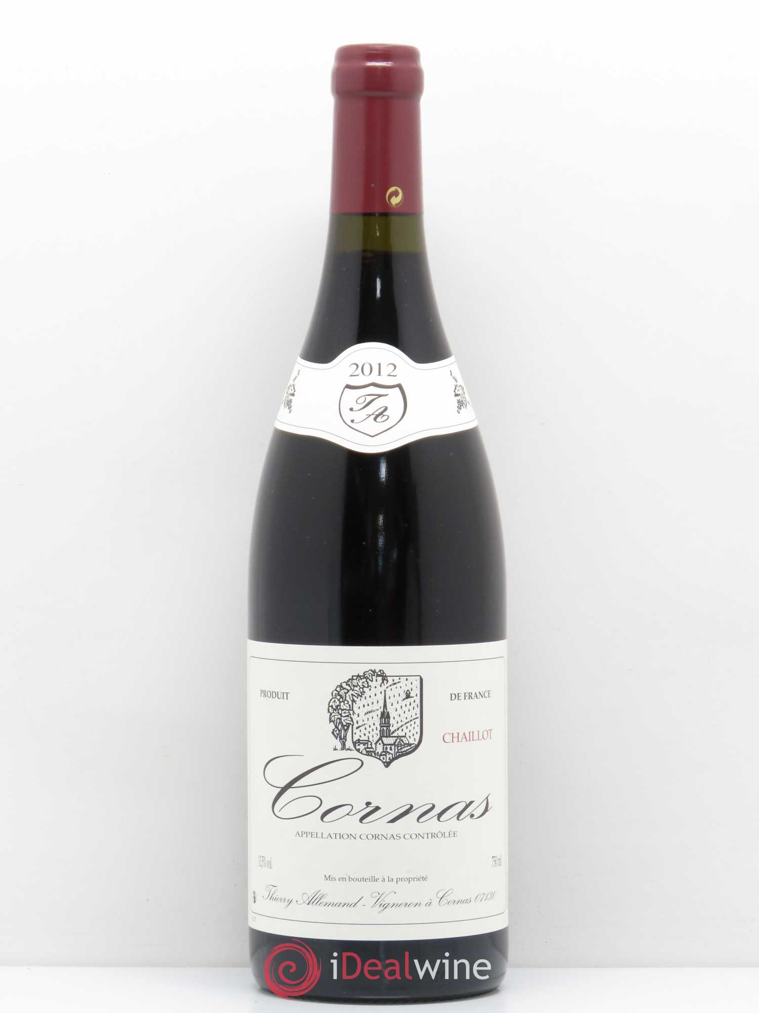 Cornas Chaillot Thierry Allemand 2012 - Lot de 1 bouteille - 0