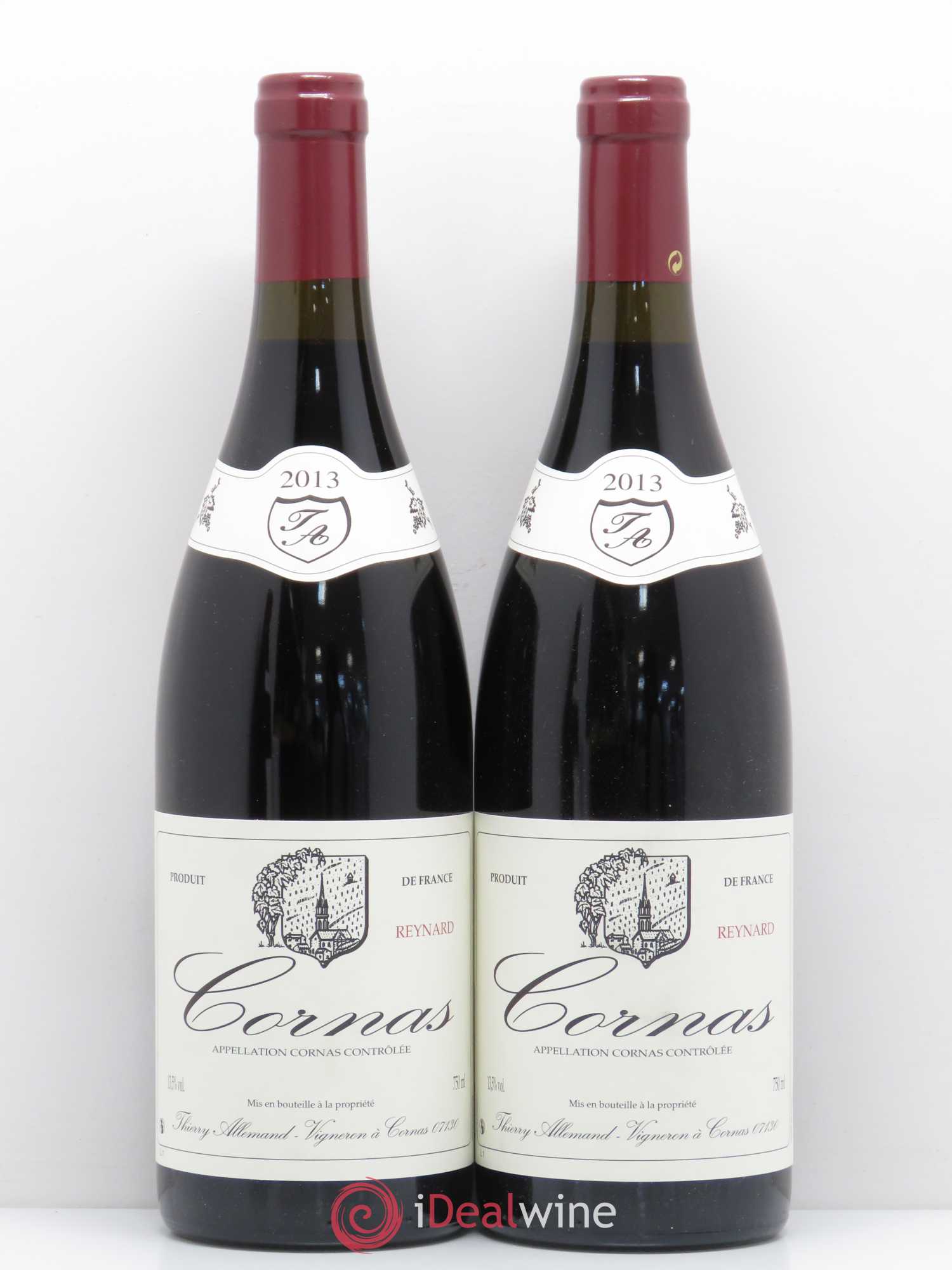 Cornas Reynard Thierry Allemand 2013 - Lot de 2 bouteilles - 0