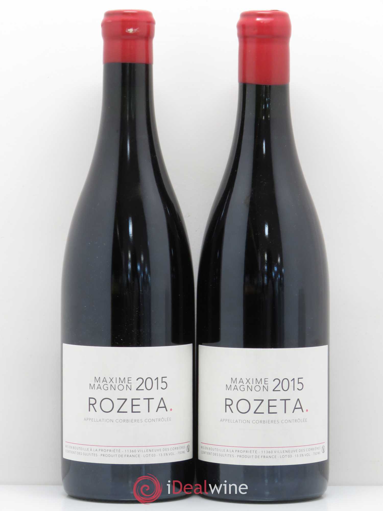 Corbières Rozeta Maxime Magnon 2015 - Lot of 2 bottles - 0