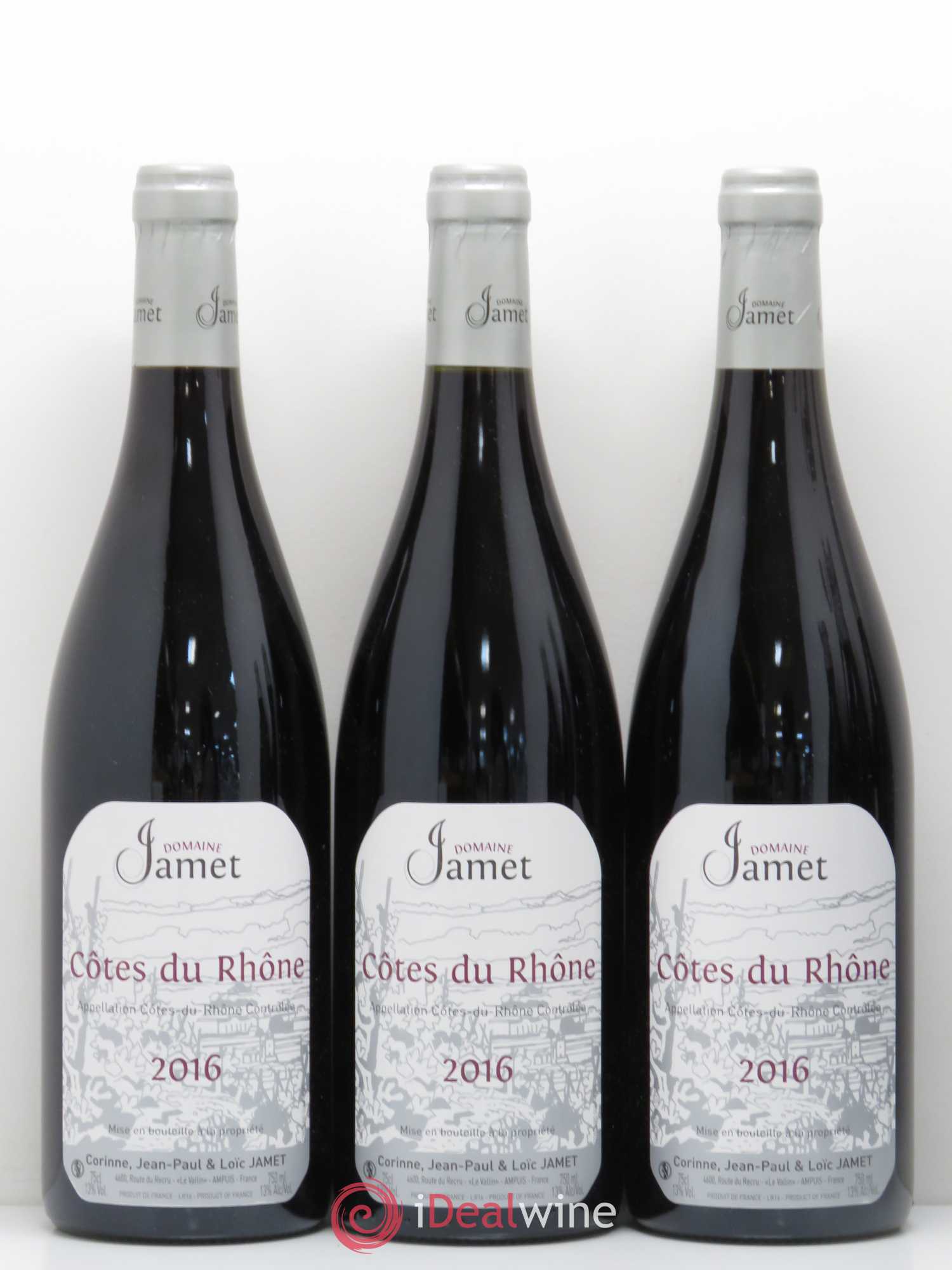 Côtes-du-Rhône Jamet (Domaine) 2016 - Lot de 12 bouteilles - 3