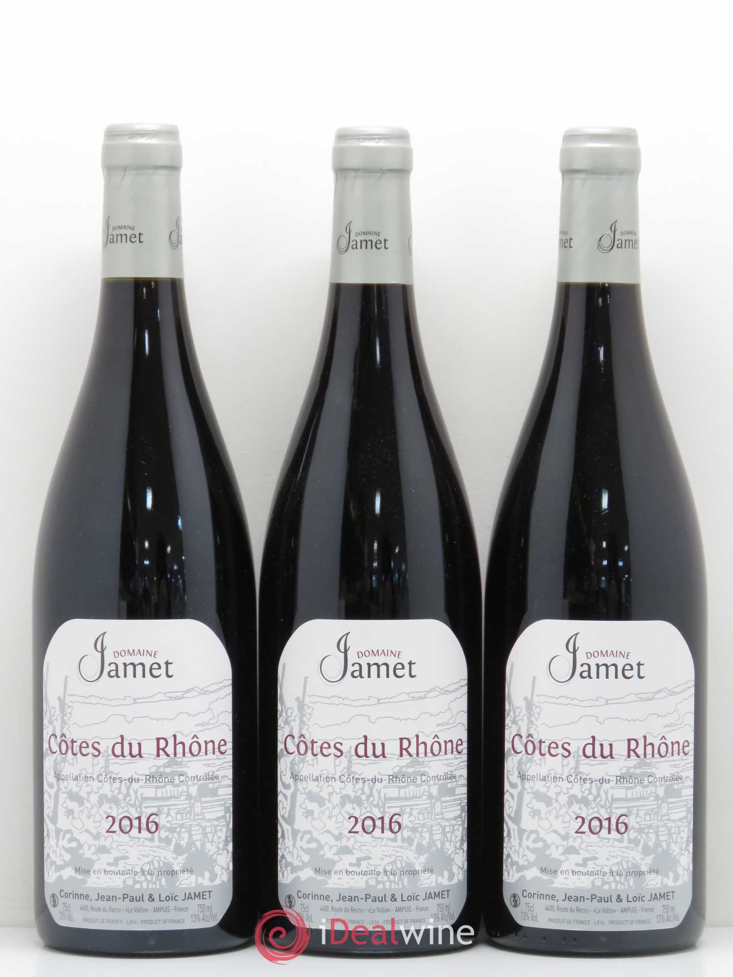Côtes-du-Rhône Jamet (Domaine) 2016 - Lot de 12 bouteilles - 4