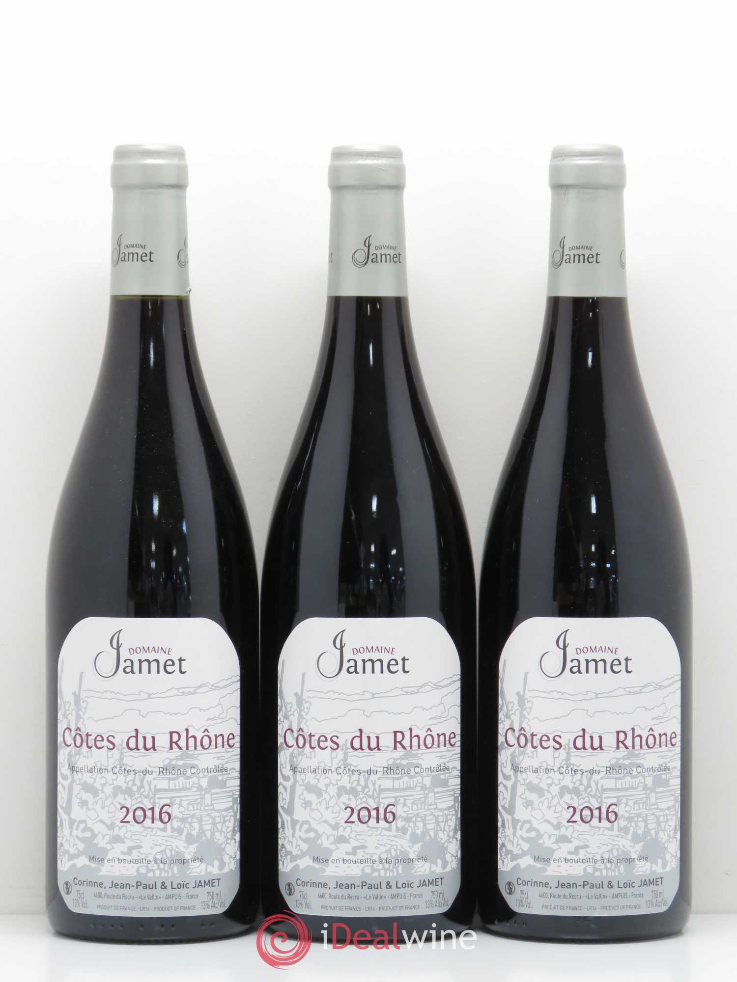 Côtes-du-Rhône Jamet (Domaine) 2016 - Lot de 6 bouteilles - 2