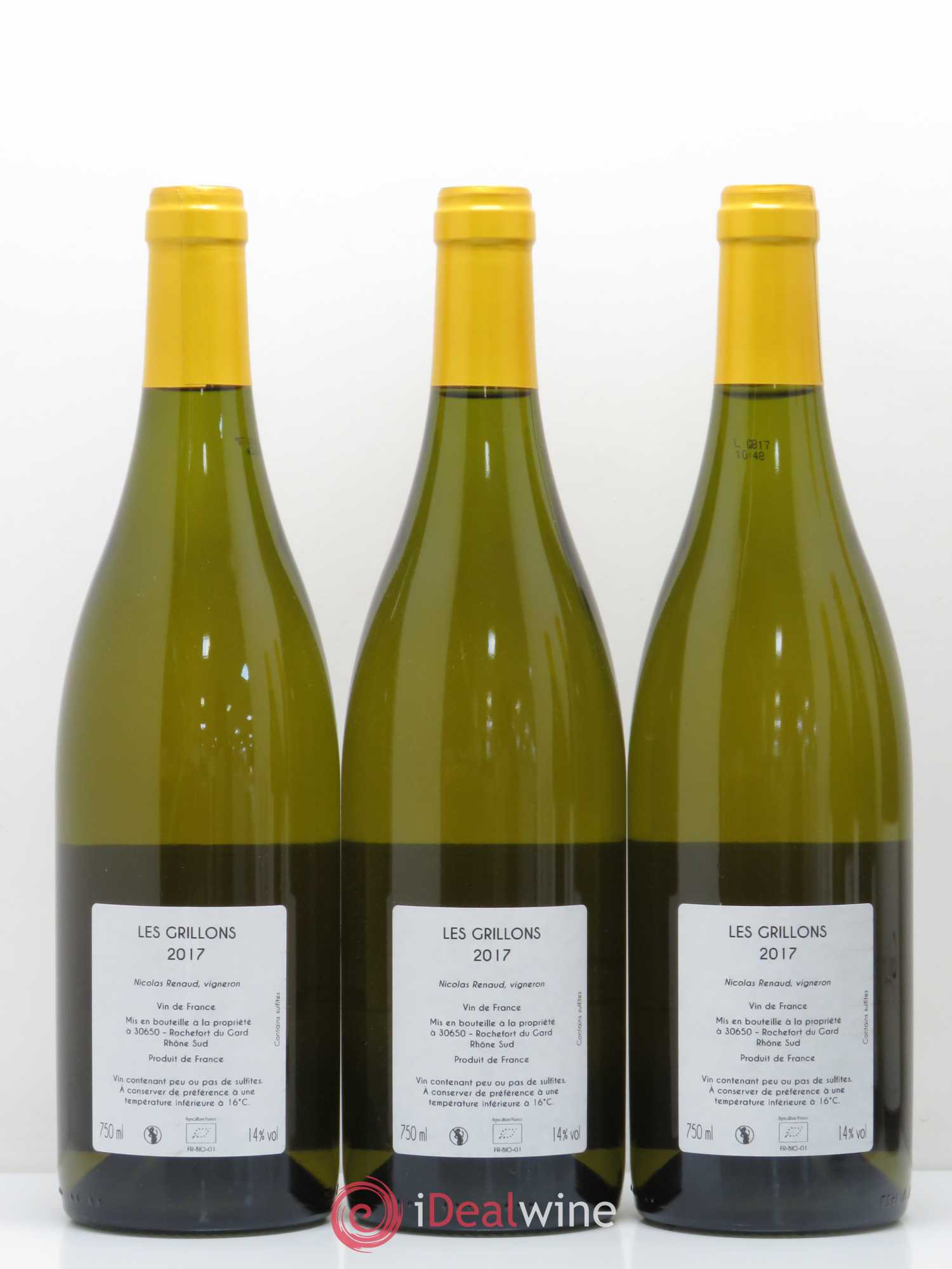 Vin de France Clos des Grillons 2017 - Posten von 6 Flaschen - 2