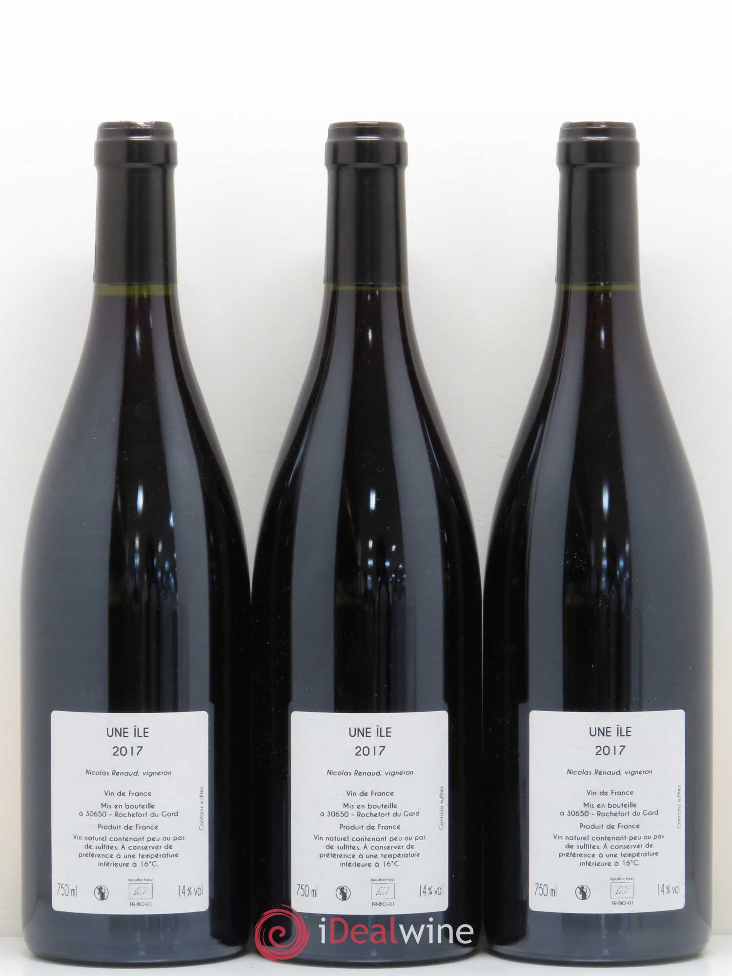 Vin de France Une Ile Clos des Grillons 2017 - Posten von 3 Flaschen - 1