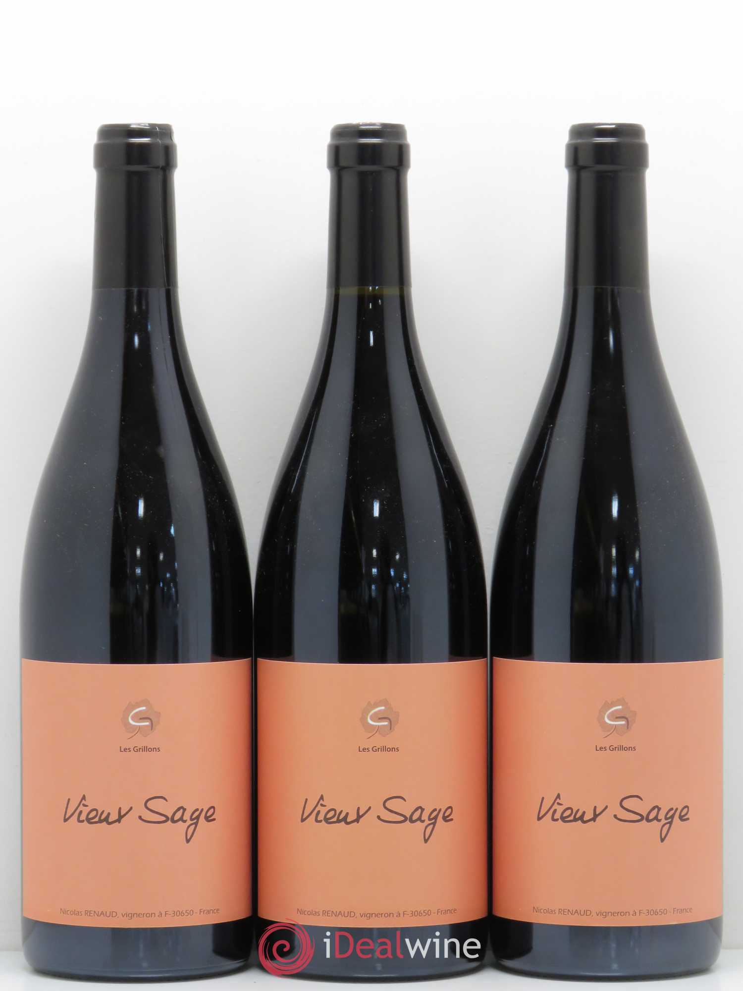 Vin de France Vieux Sage Clos des grillons 2017 - Posten von 3 Flaschen - 0