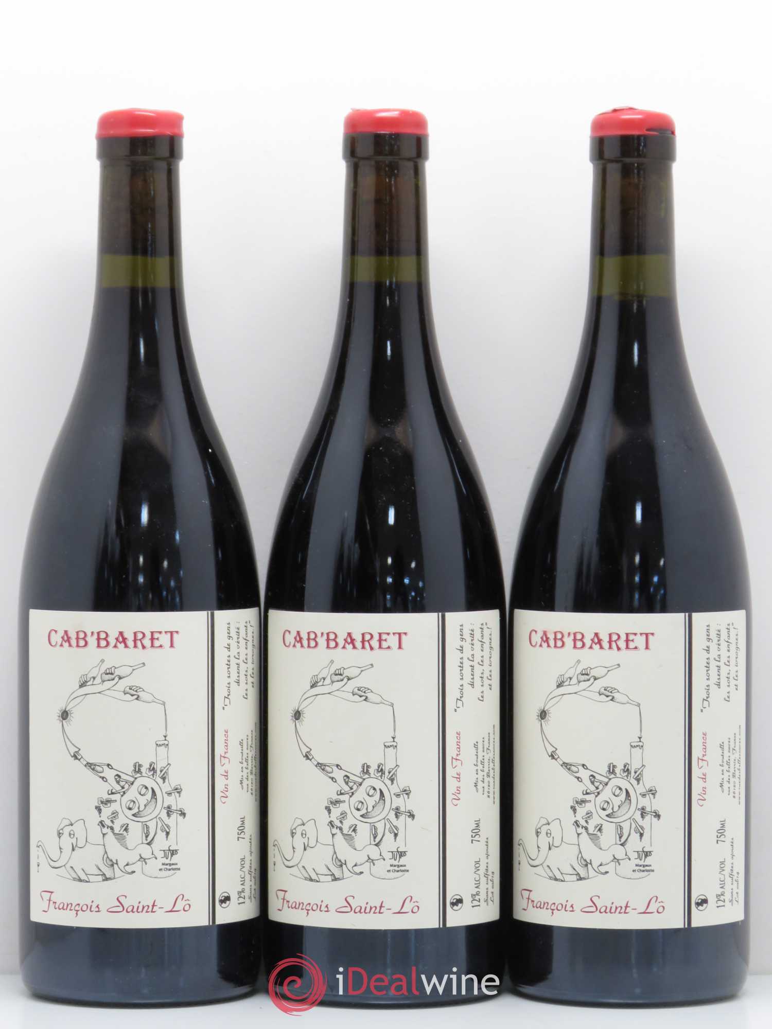 Vin de France Cab'baret Francois Saint-Lo - Posten von 6 Flaschen - 1