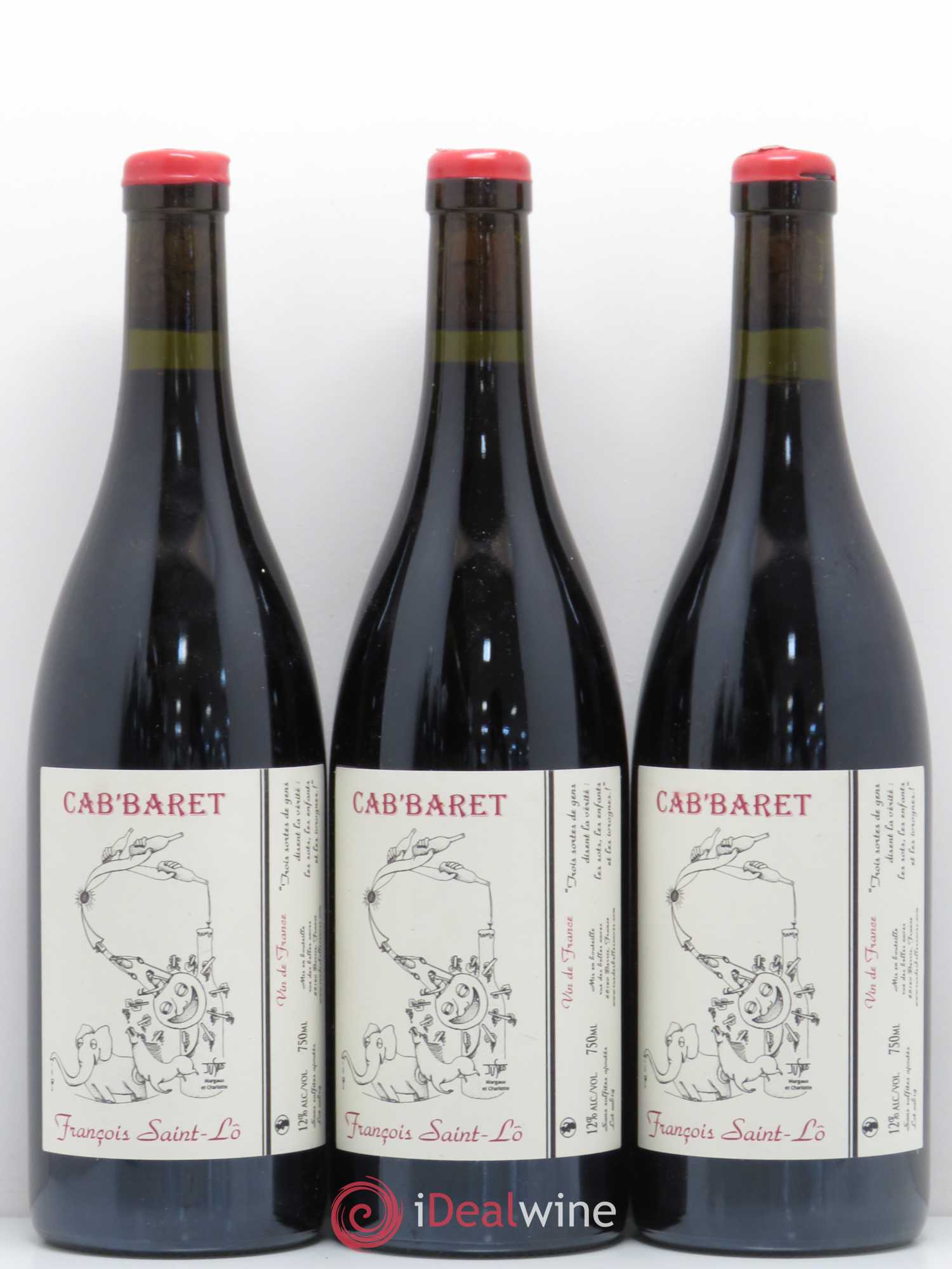 Vin de France Cab'baret Francois Saint-Lo - Posten von 6 Flaschen - 2