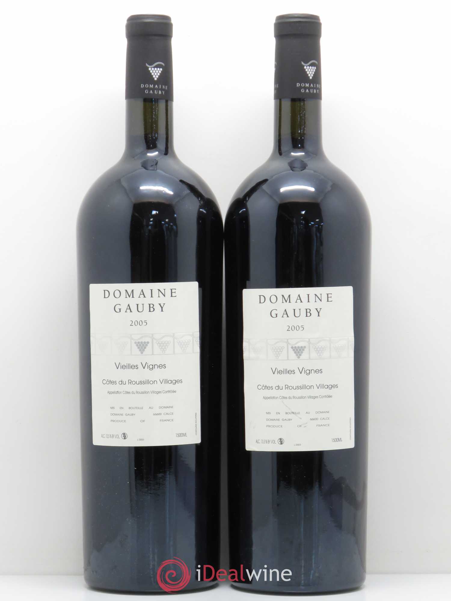 Côtes du Roussillon Villages Vieilles vignes Gauby (Domaine) 2005 - Lot de 2 magnums - 0
