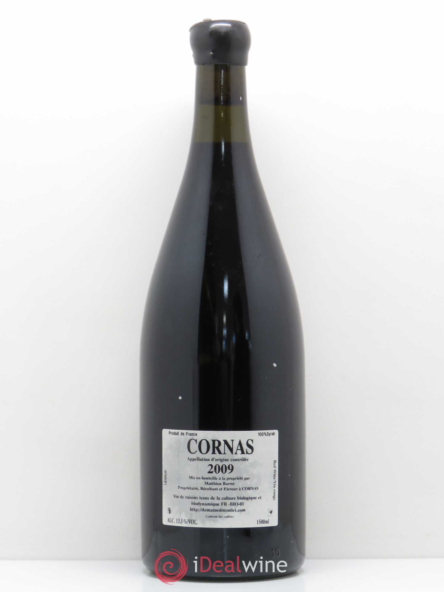 Cornas Billes Noires Coulet (Domaine du) - Matthieu Barret 2009 - Lot de 1 magnum - 1