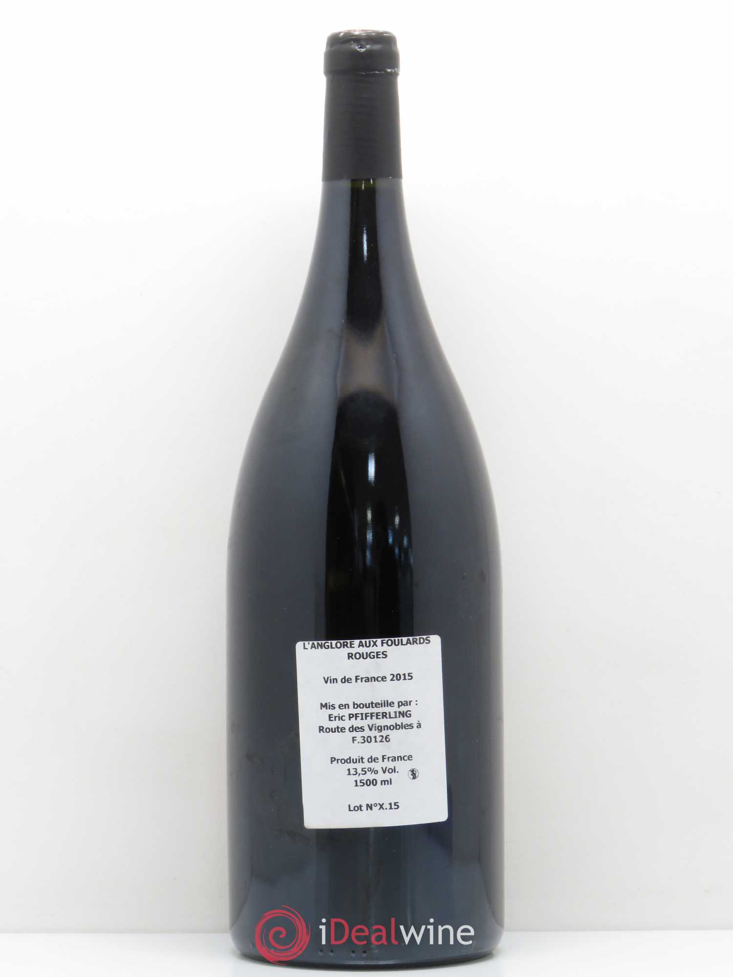 Vin de France L'Anglore aux Foulards Rouges L'Anglore 2015 - Lotto di 1 magnum - 1