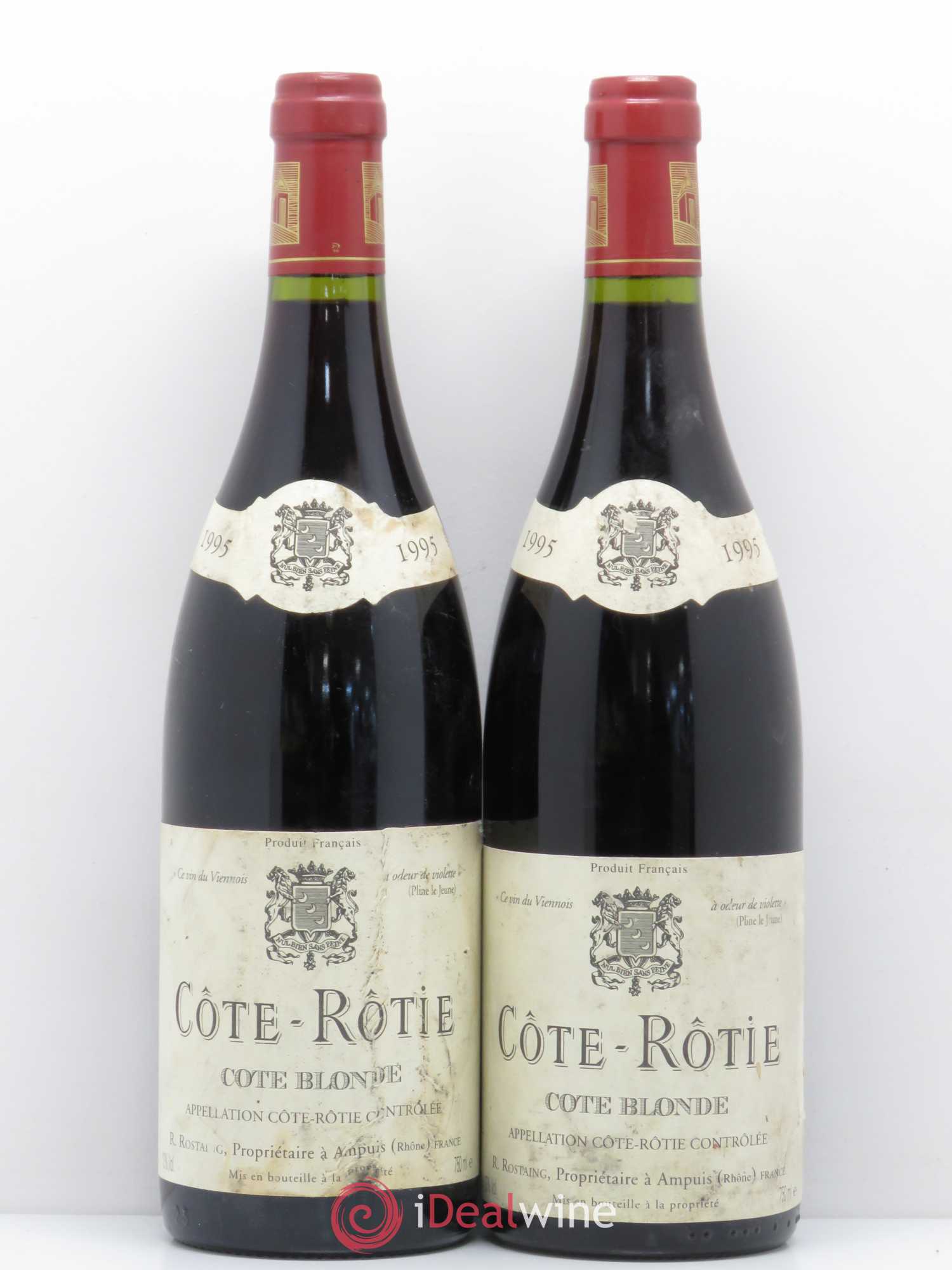 Côte-Rôtie Côte Blonde René Rostaing 1995 - Posten von 2 Flaschen - 0