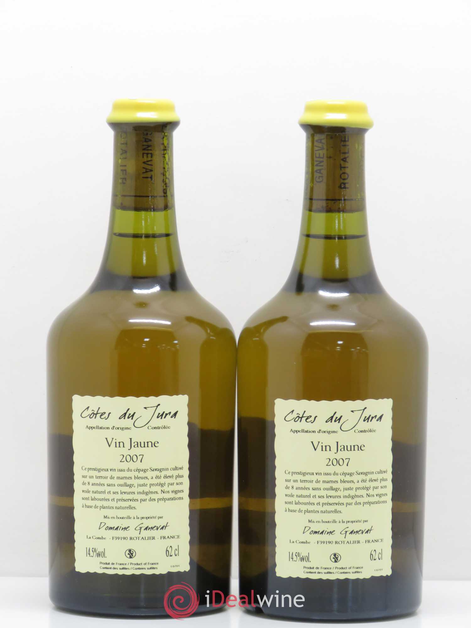 Côtes du Jura Vin Jaune Jean-François Ganevat (Domaine) 2007 - Lot de 2 bouteilles - 1
