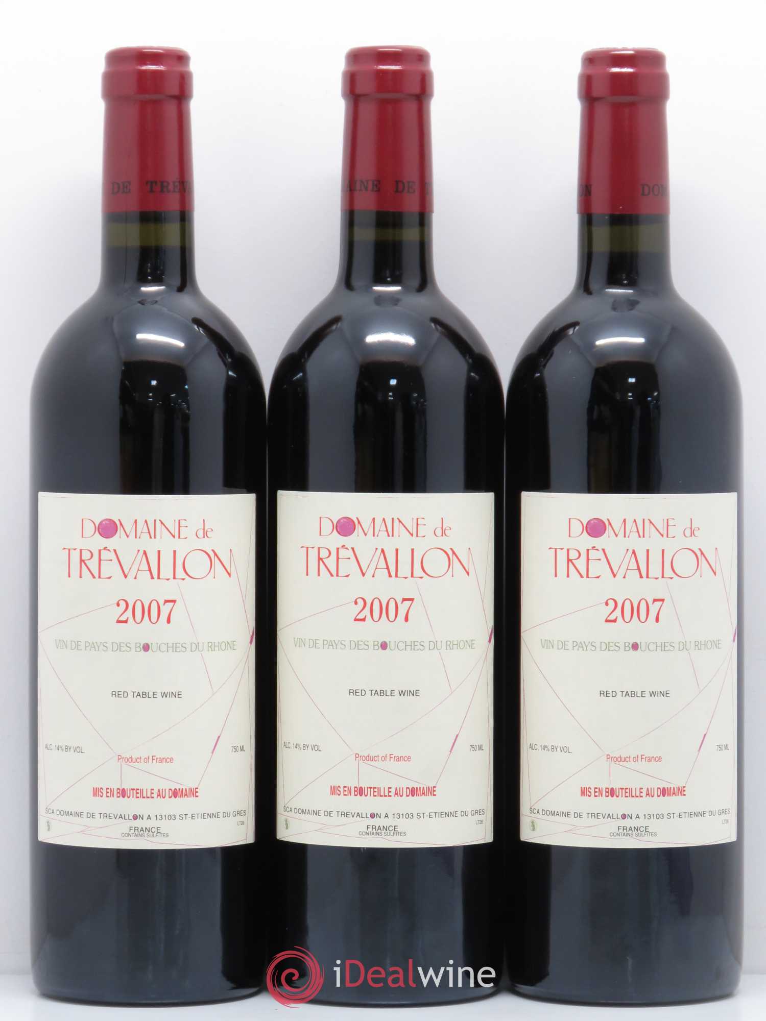 Coteaux d'Aix-en-Provence Trévallon (Domaine de) Eloi Dürrbach 2007 - Lot de 6 bouteilles - 2