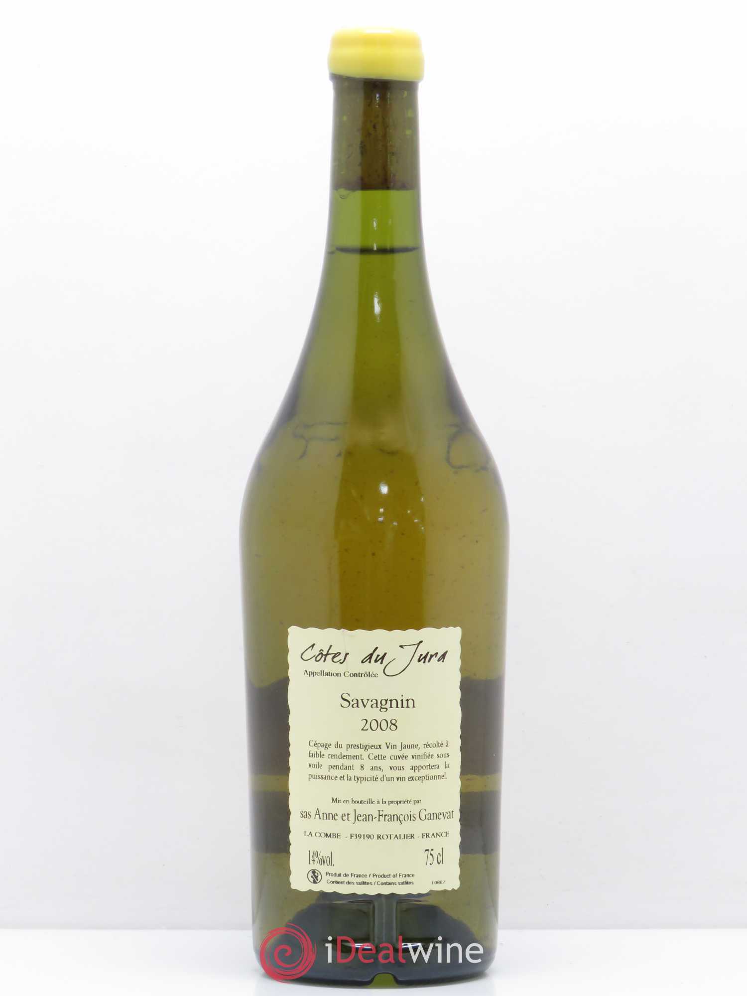 Côtes du Jura Cuvée Prestige Jean-François Ganevat (Domaine) 2008 - Lot de 1 bouteille - 1