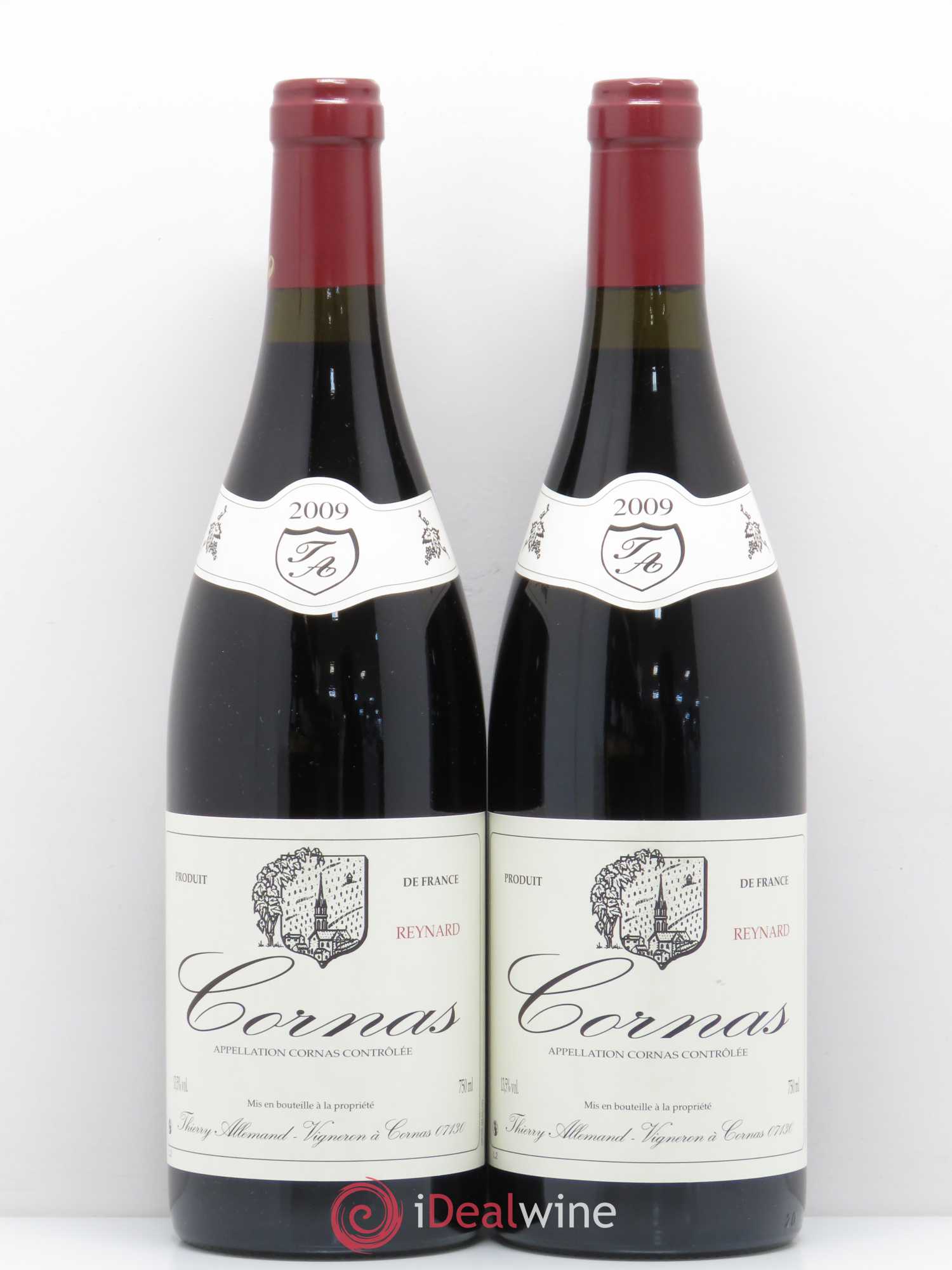 Cornas Reynard Thierry Allemand 2009 - Lot de 2 bouteilles - 0