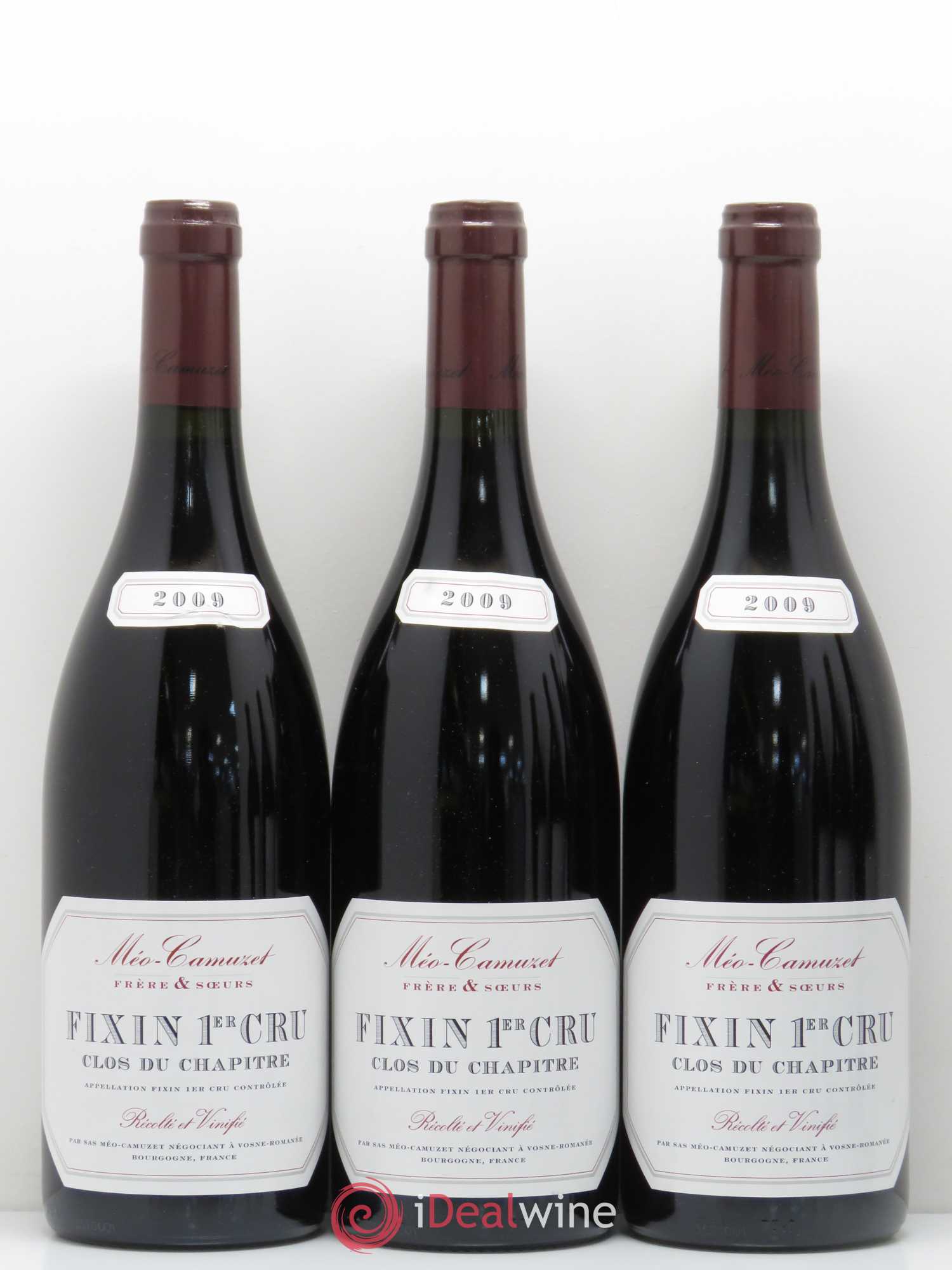 Fixin 1er Cru Clos du Chapitre Méo-Camuzet (Frère & Soeurs) 2009 - Lot de 6 bouteilles - 1
