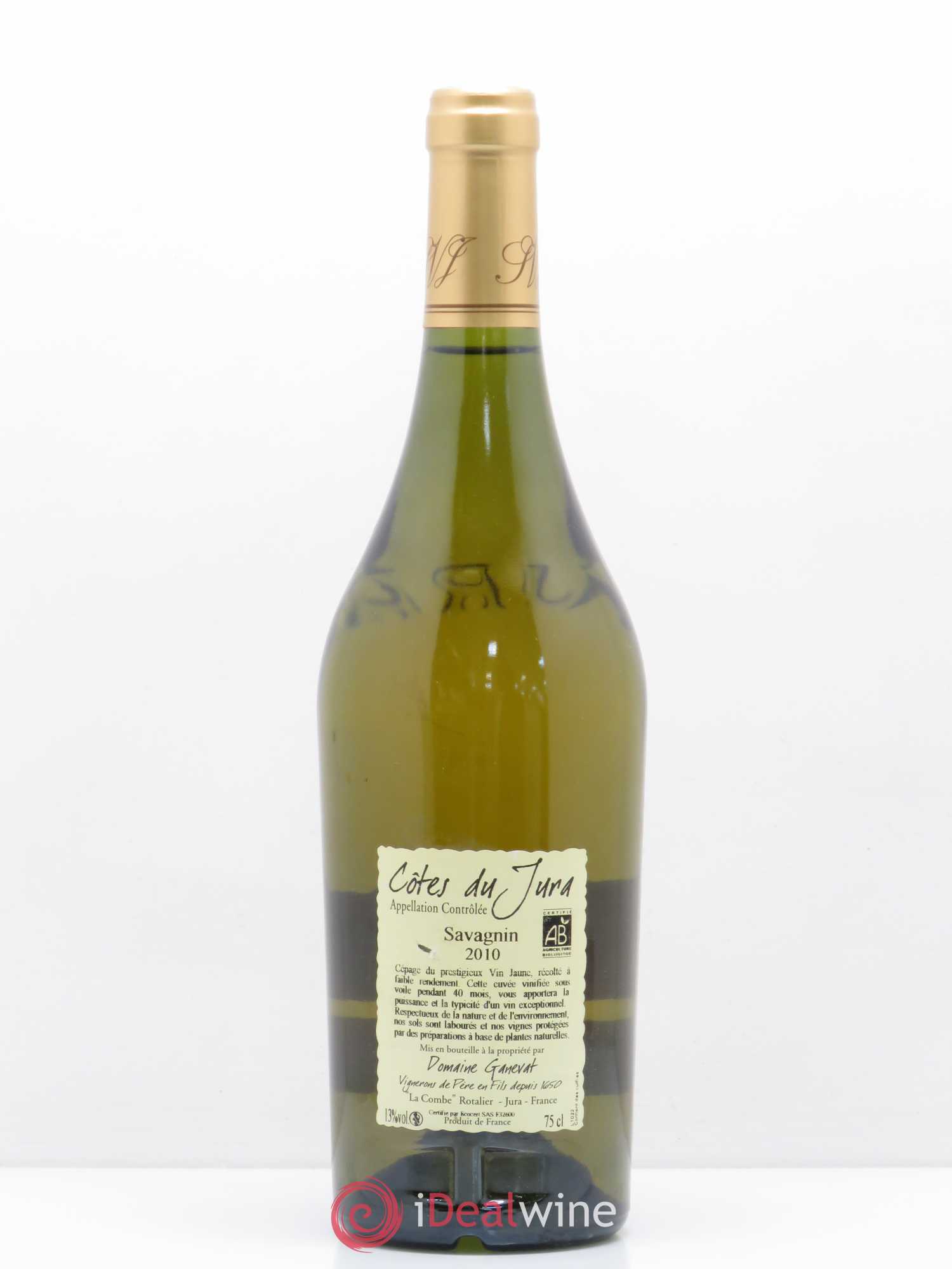 Côtes du Jura Cuvée Prestige Jean-François Ganevat (Domaine) 2010 - Lot de 1 bouteille - 1