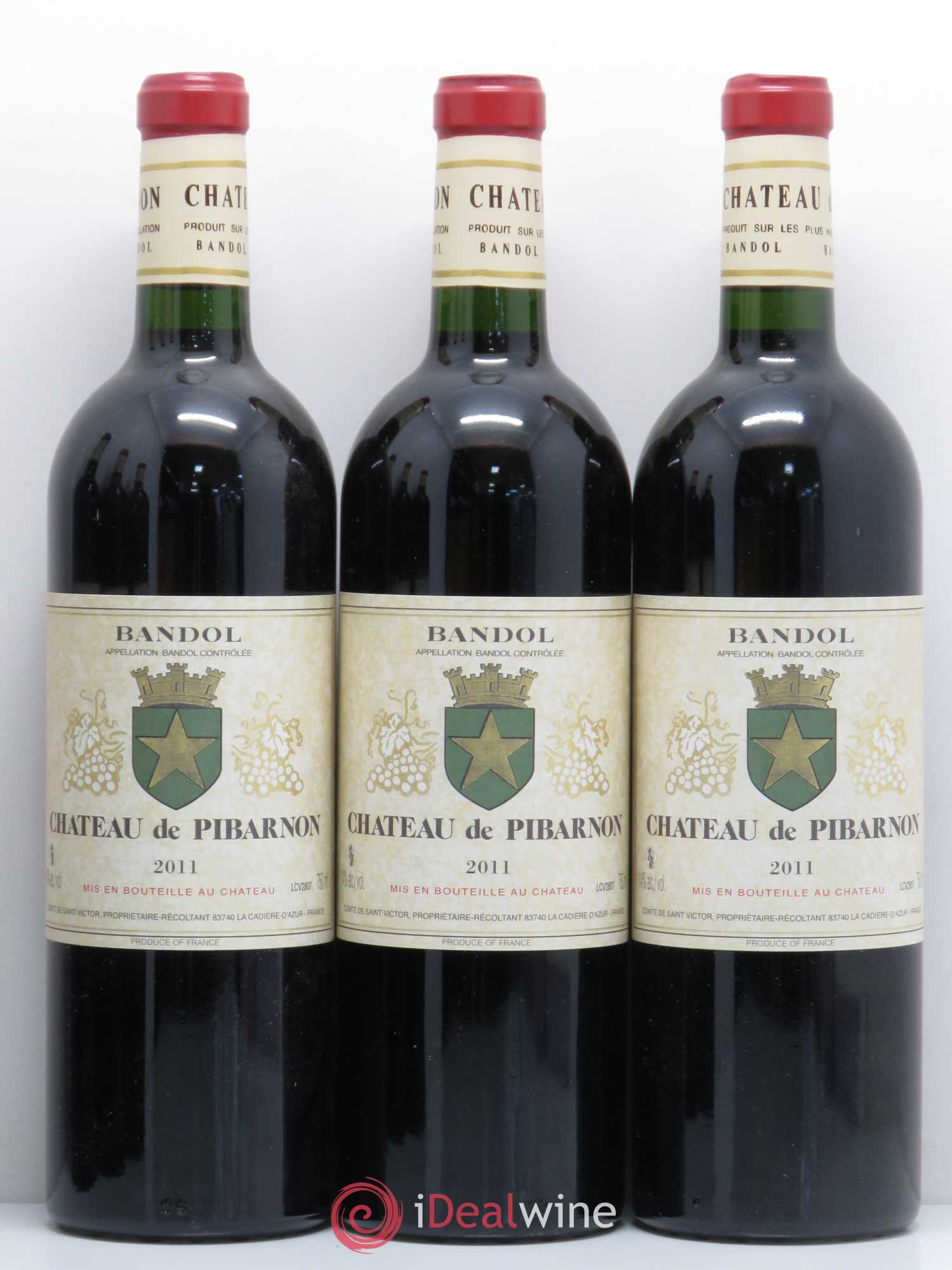 Bandol Château de Pibarnon Comte de Saint-Victor 2011 - Lot de 6 bouteilles - 1