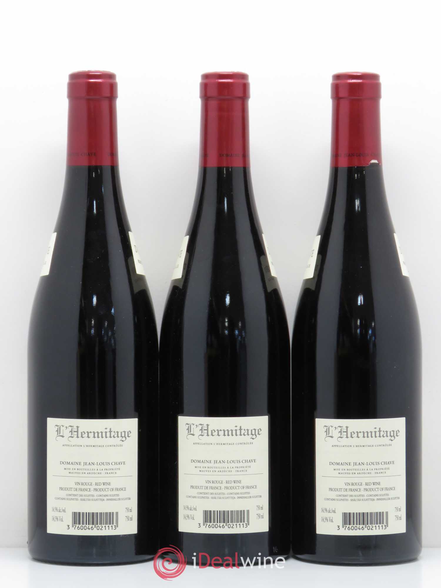 Hermitage Jean-Louis Chave 2011 - Lot de 3 bouteilles - 1