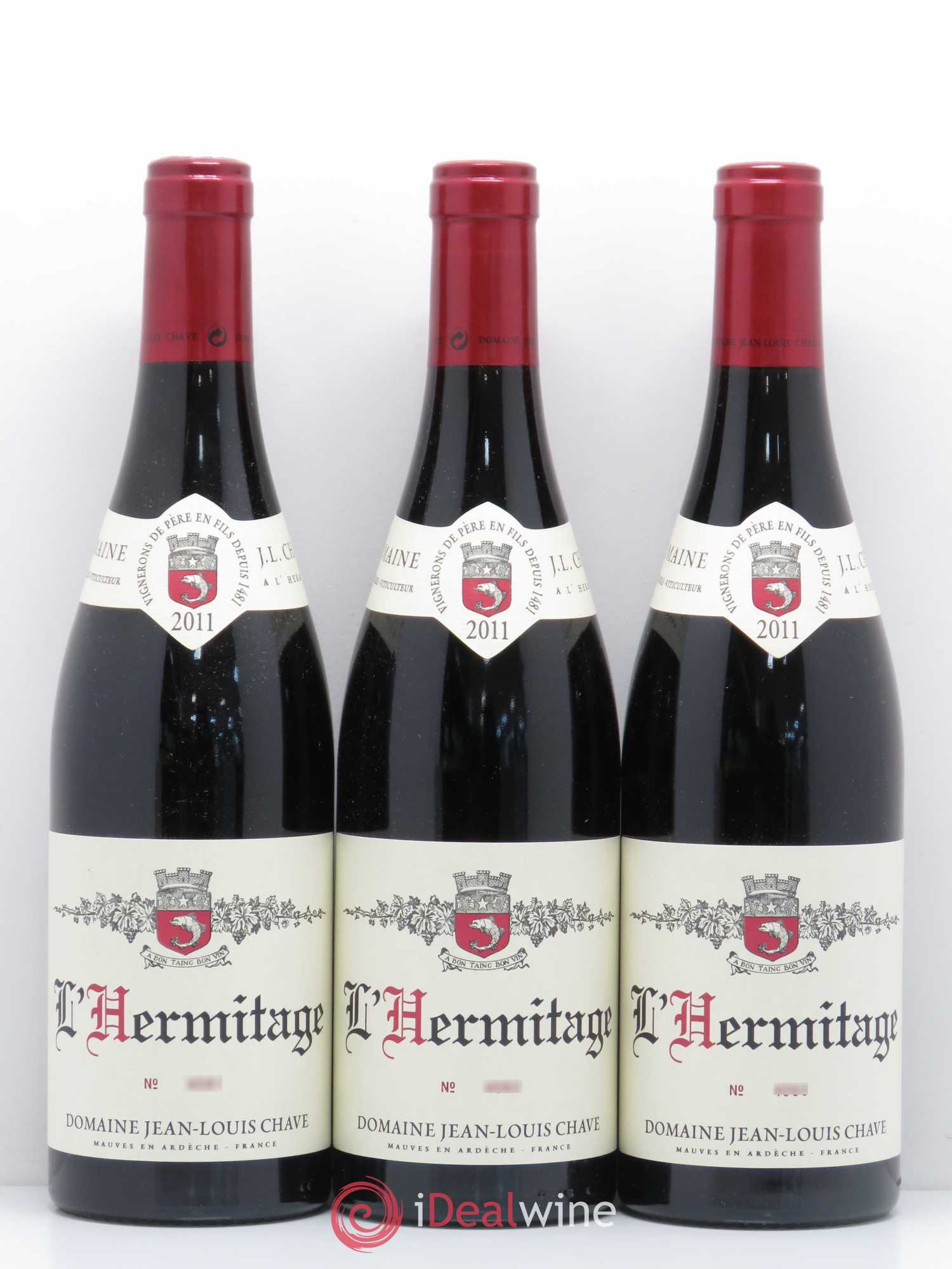 Hermitage Jean-Louis Chave 2011 - Lot de 3 bouteilles - 0