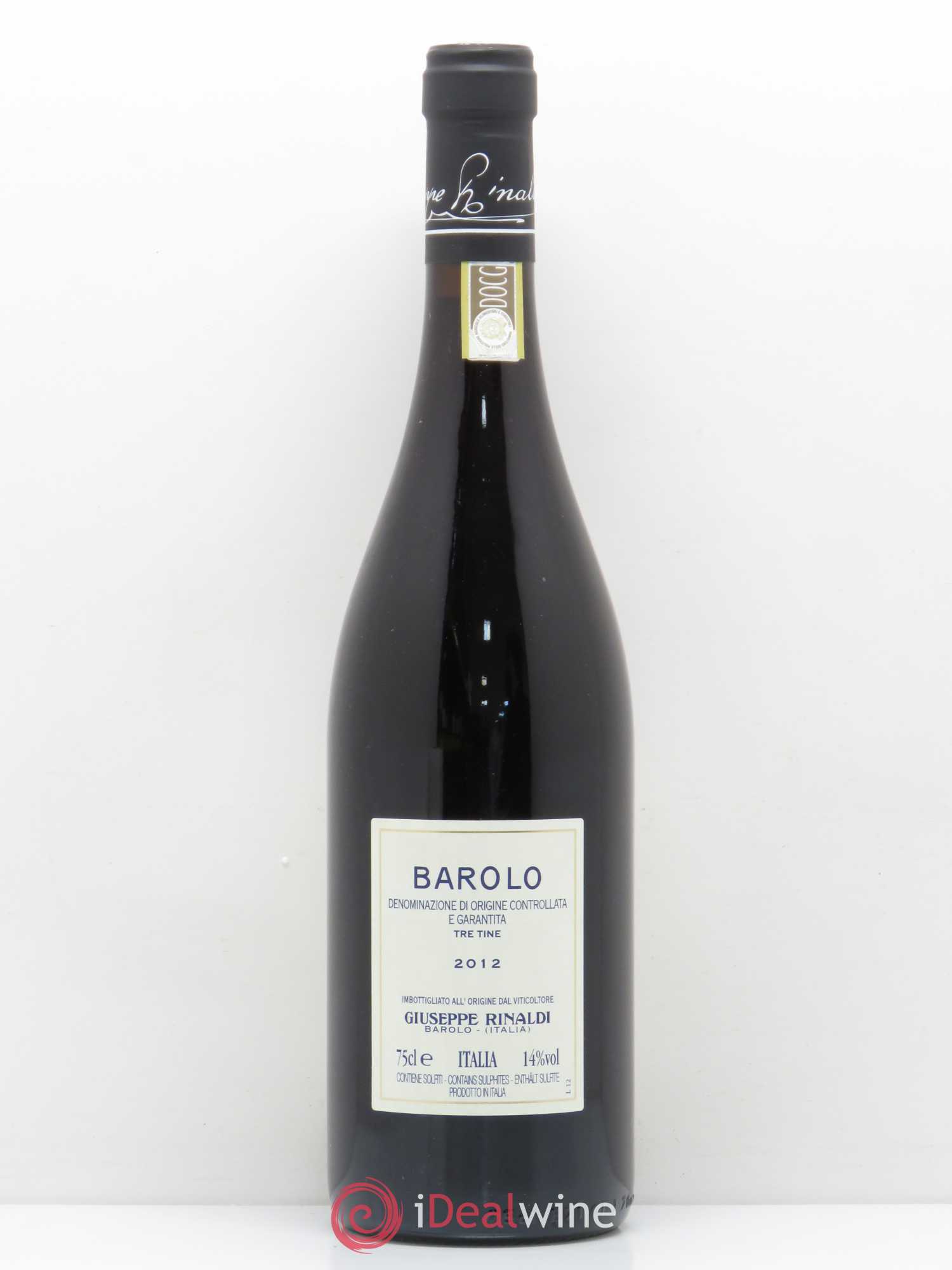 Barolo Tre Tine Guiseppe Rinaldi 2012 - Posten von 1 Flasche - 1