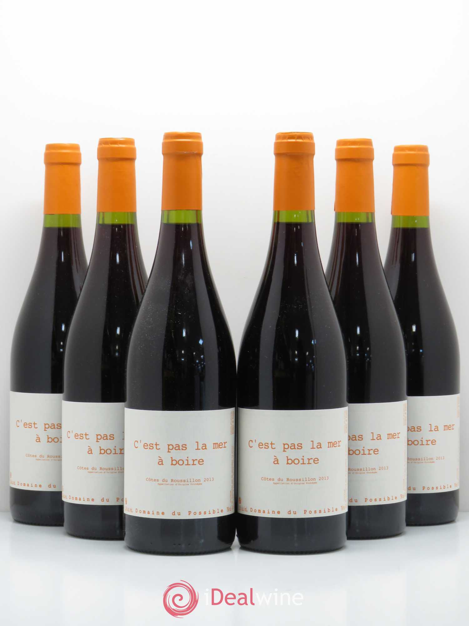 Côtes du Roussillon C'est pas la mer à boire Domaine du Possible 2013 - Lotto di 6 bottiglie - 0