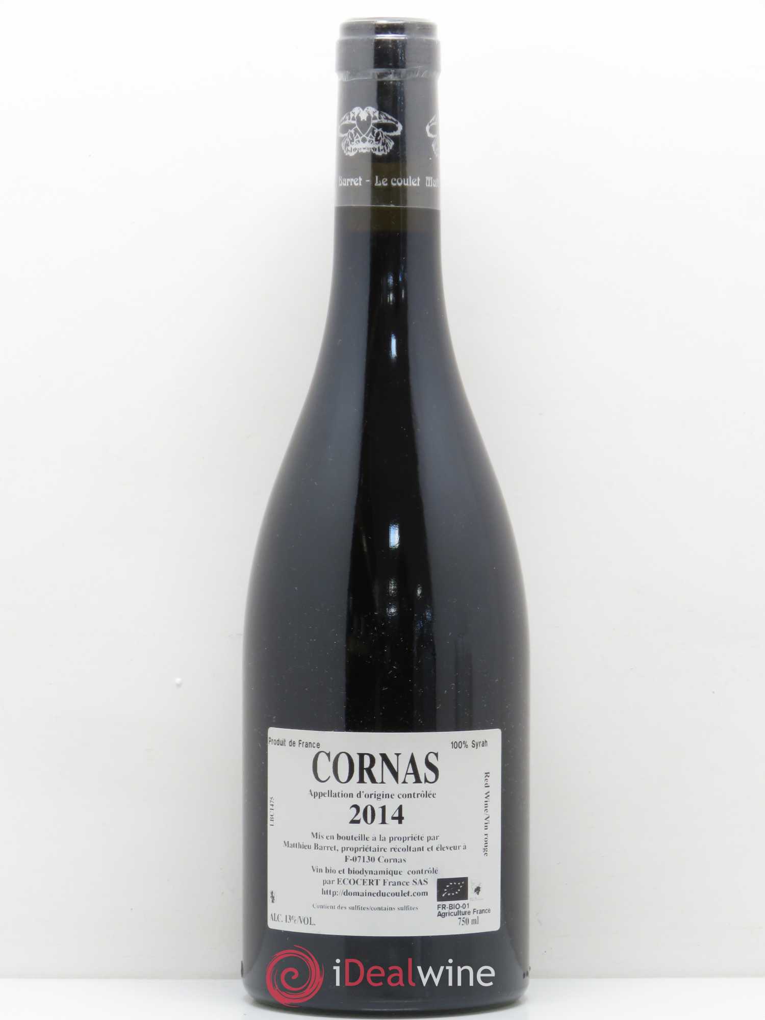 Cornas Brise Cailloux Coulet (Domaine du) - Matthieu Barret 2014 - Lot de 1 bouteille - 1