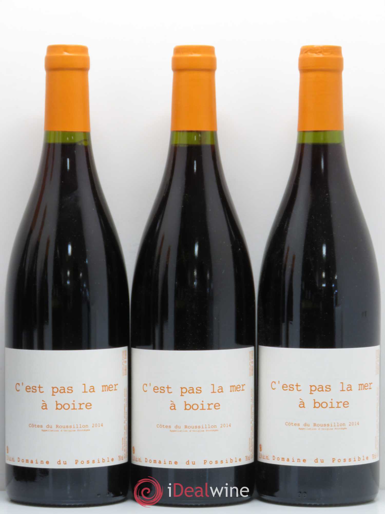 Côtes du Roussillon C'est pas la mer à boire Domaine du Possible 2014 - Posten von 6 Flaschen - 2