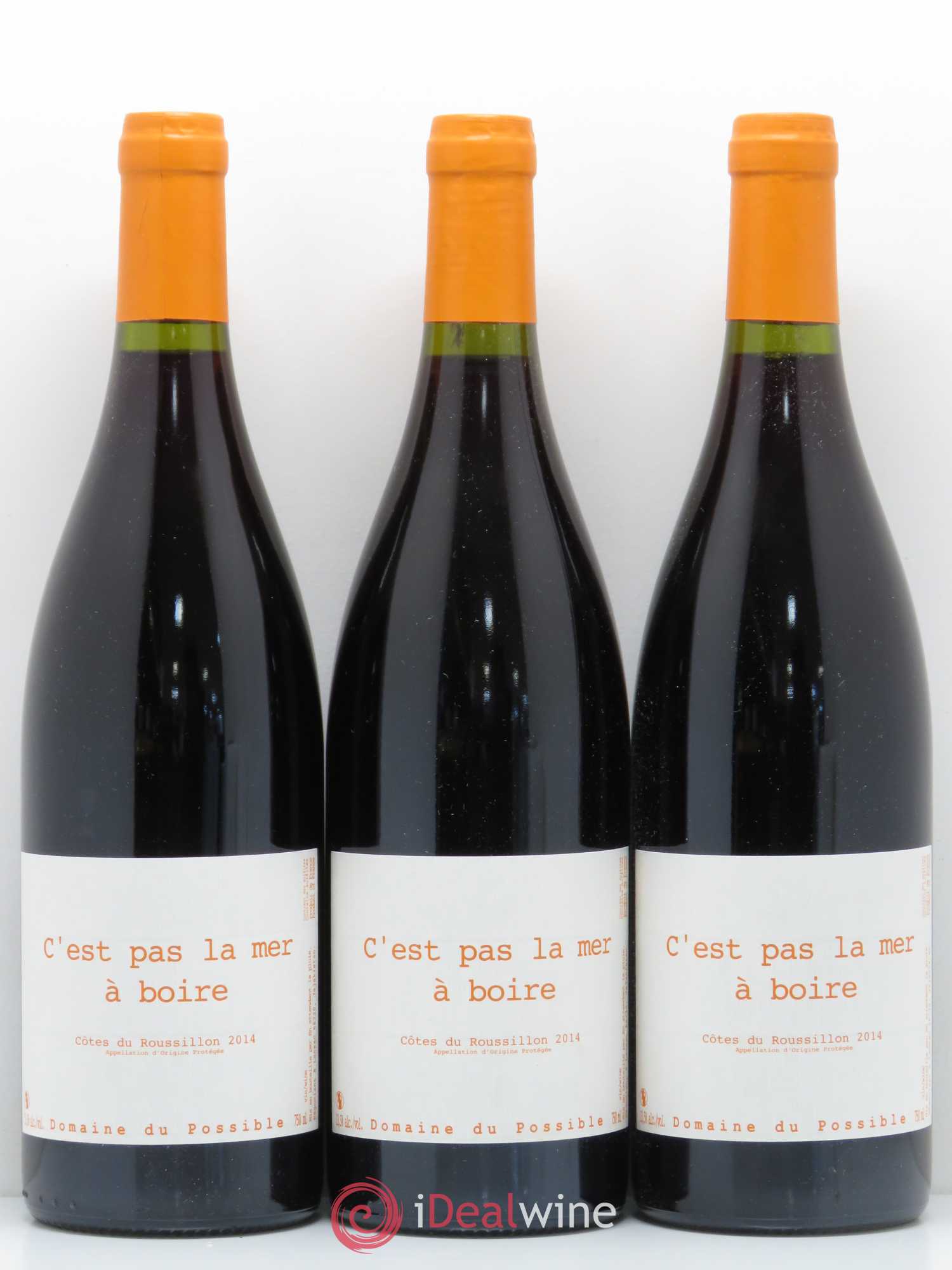 Côtes du Roussillon C'est pas la mer à boire Domaine du Possible 2014 - Lotto di 6 bottiglie - 1