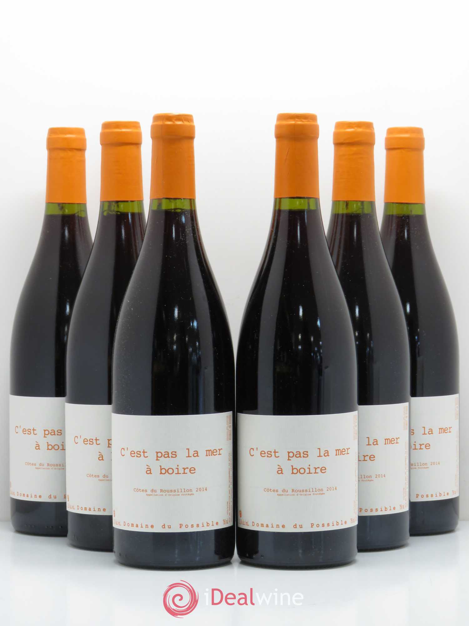Côtes du Roussillon C'est pas la mer à boire Domaine du Possible 2014 - Lotto di 6 bottiglie - 0