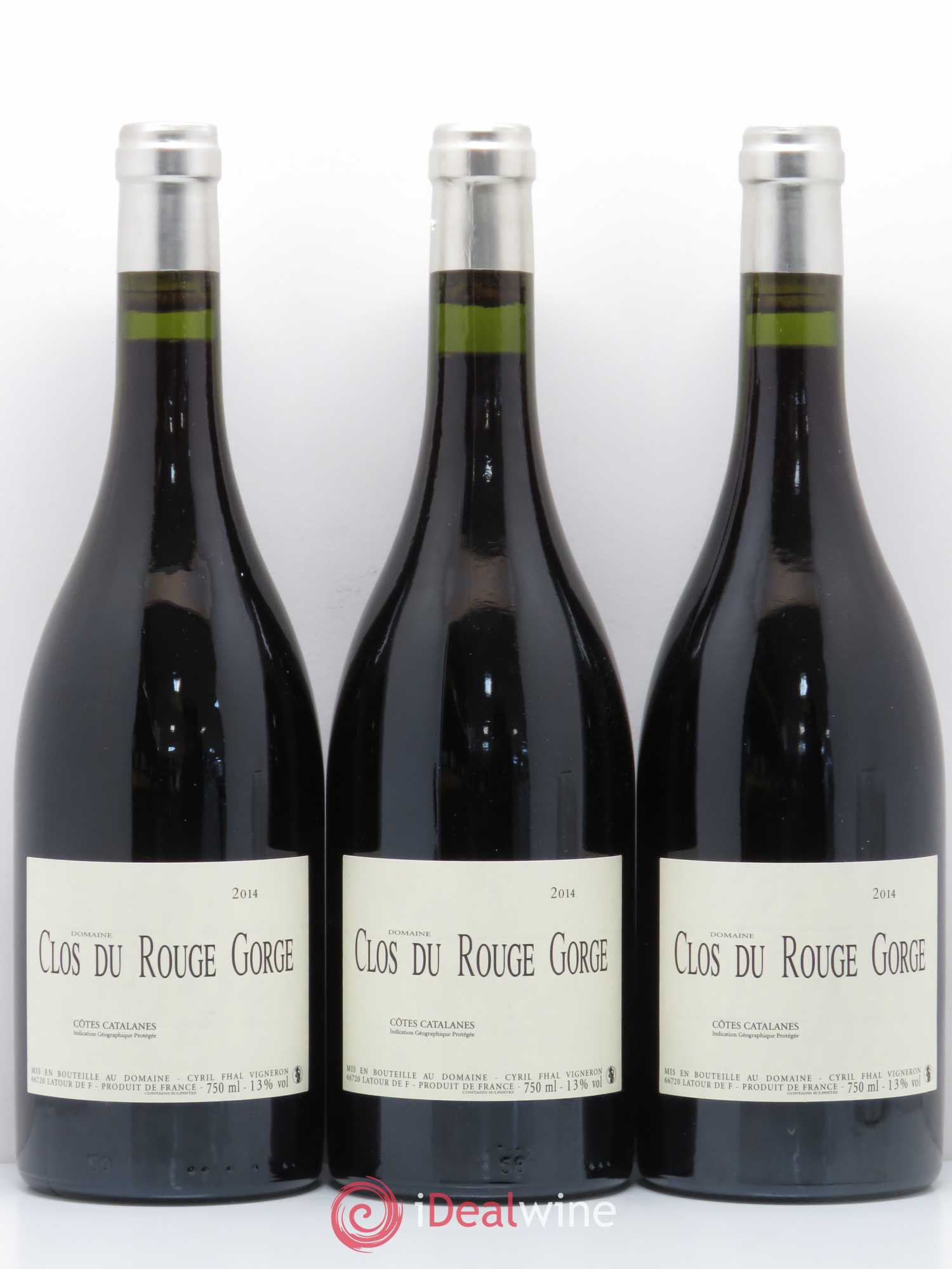 Côtes Catalanes (VDP des Côtes Catalanes) Clos du Rouge Gorge 2014 - Lot de 6 bouteilles - 1