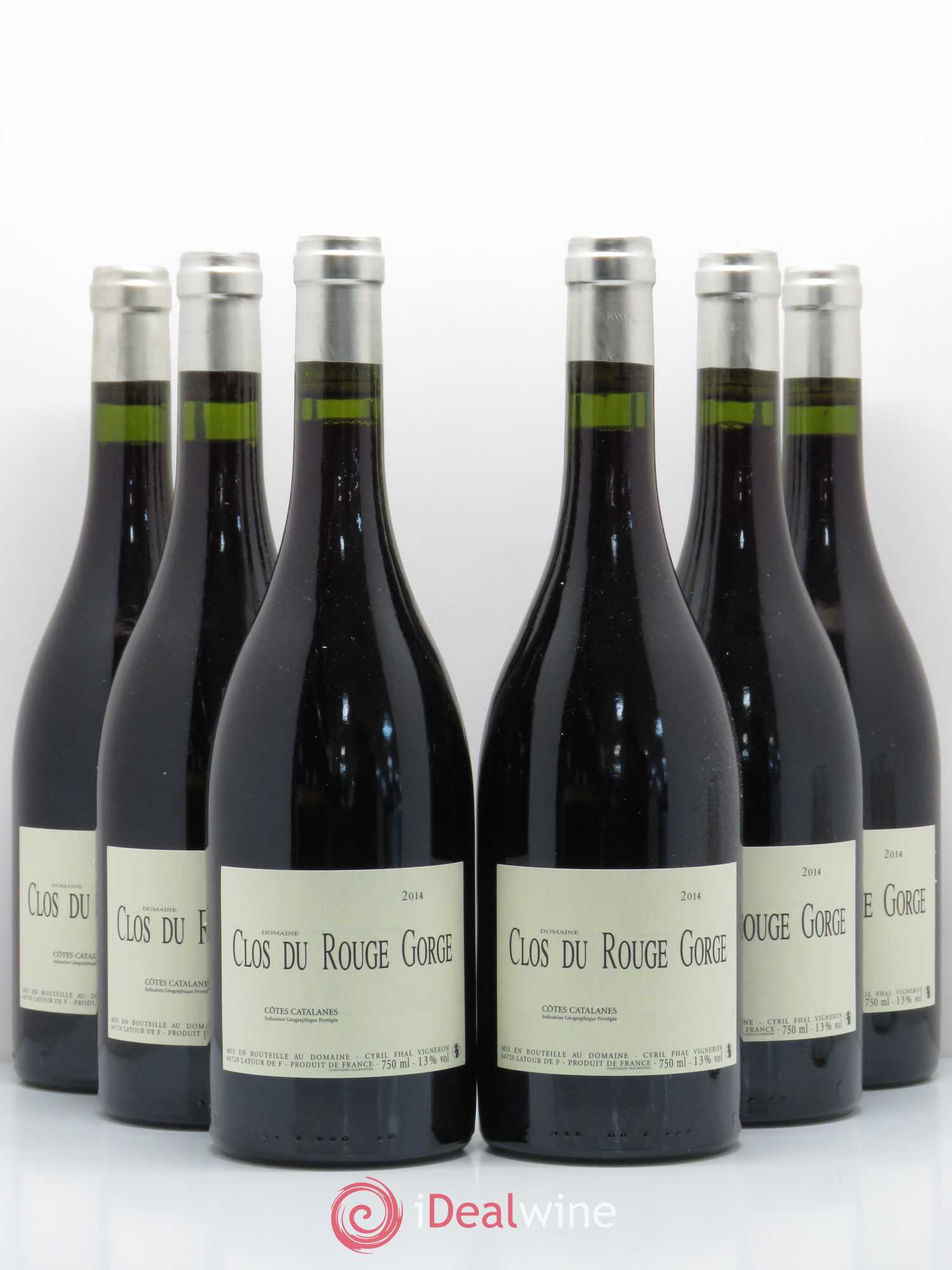 Côtes Catalanes (VDP des Côtes Catalanes) Clos du Rouge Gorge 2014 - Lot de 6 bouteilles - 0