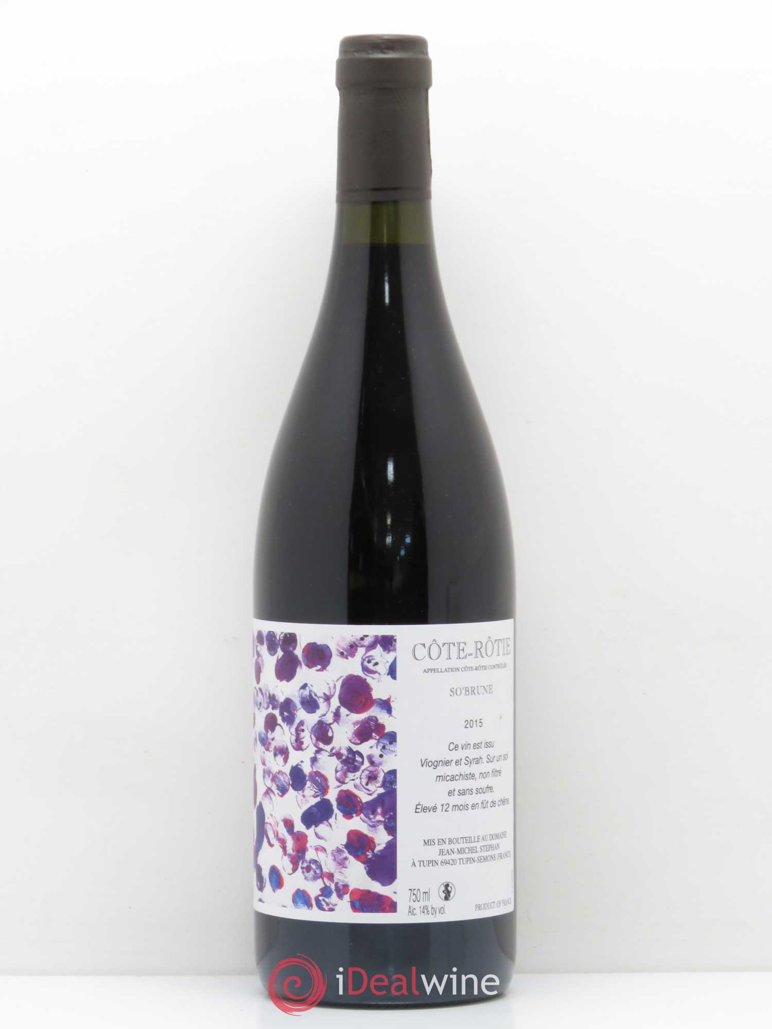 Côte-Rôtie So'Brune Jean-Michel Stephan 2015 - Lot de 1 bouteille - 0