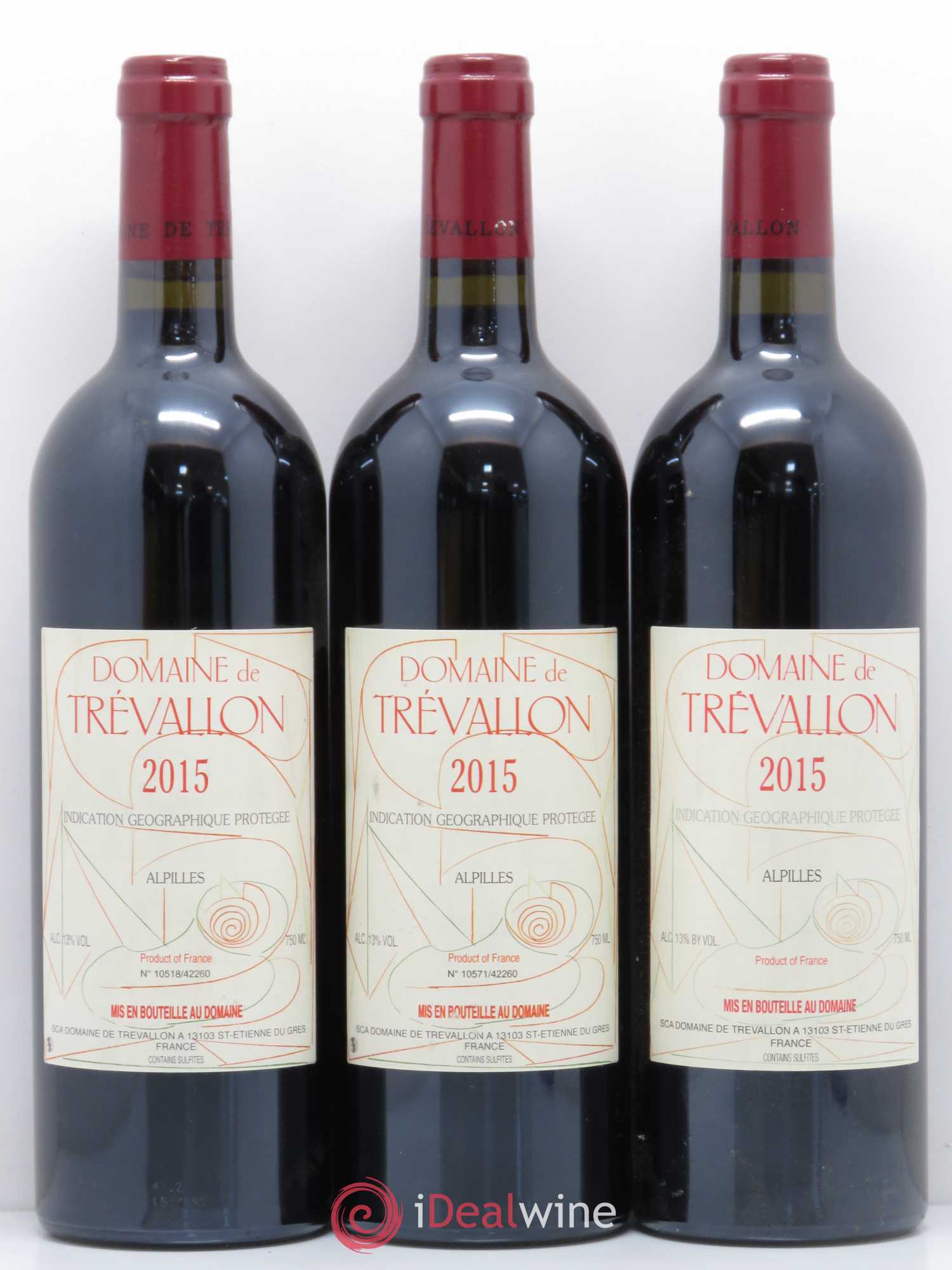 Coteaux d'Aix-en-Provence Trévallon (Domaine de) Eloi Dürrbach 2015 - Lot de 6 bouteilles - 1