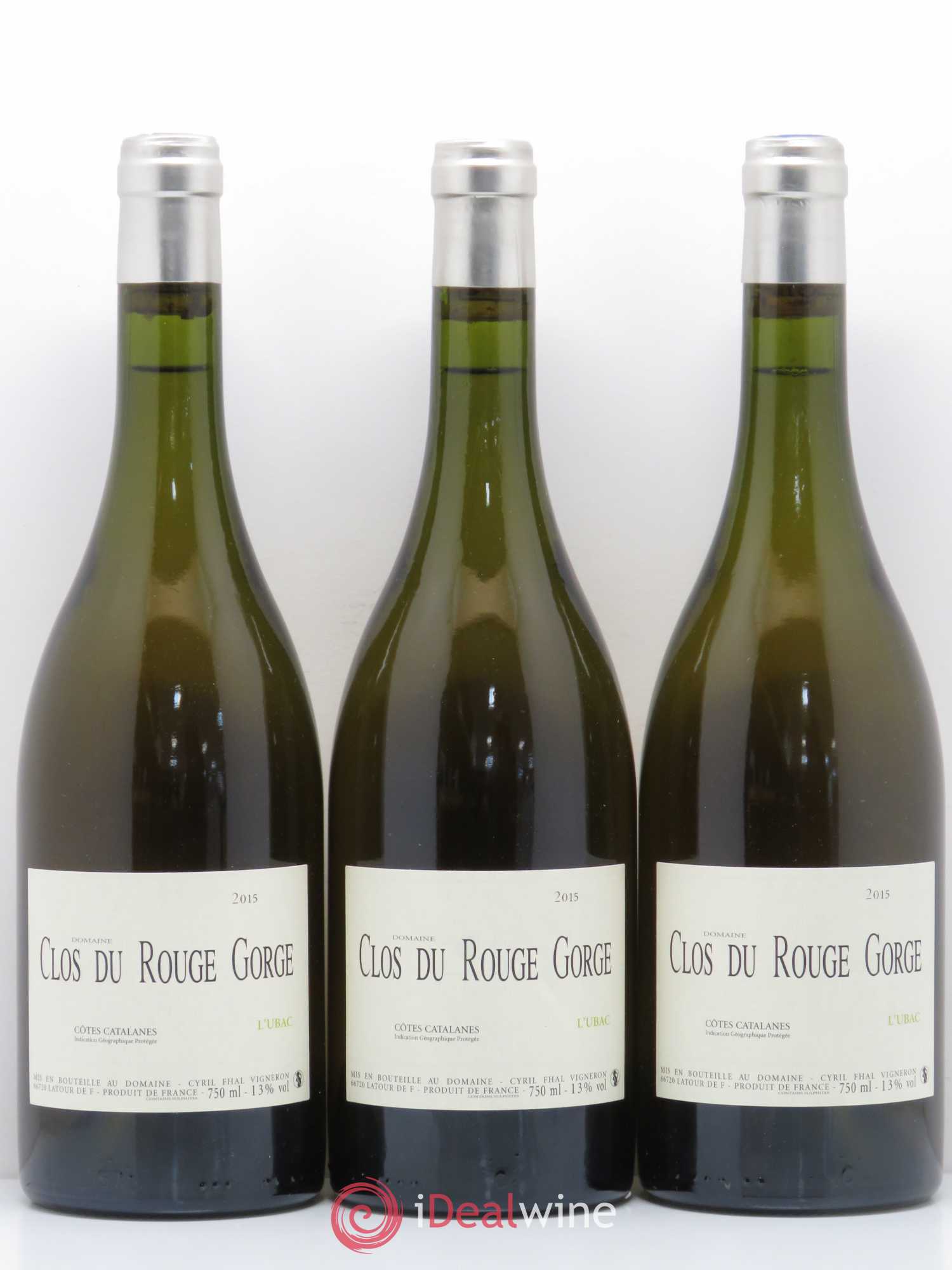 Côtes Catalanes (VDP des Côtes Catalanes) Ubac Clos du Rouge Gorge 2015 - Lot de 6 bouteilles - 2