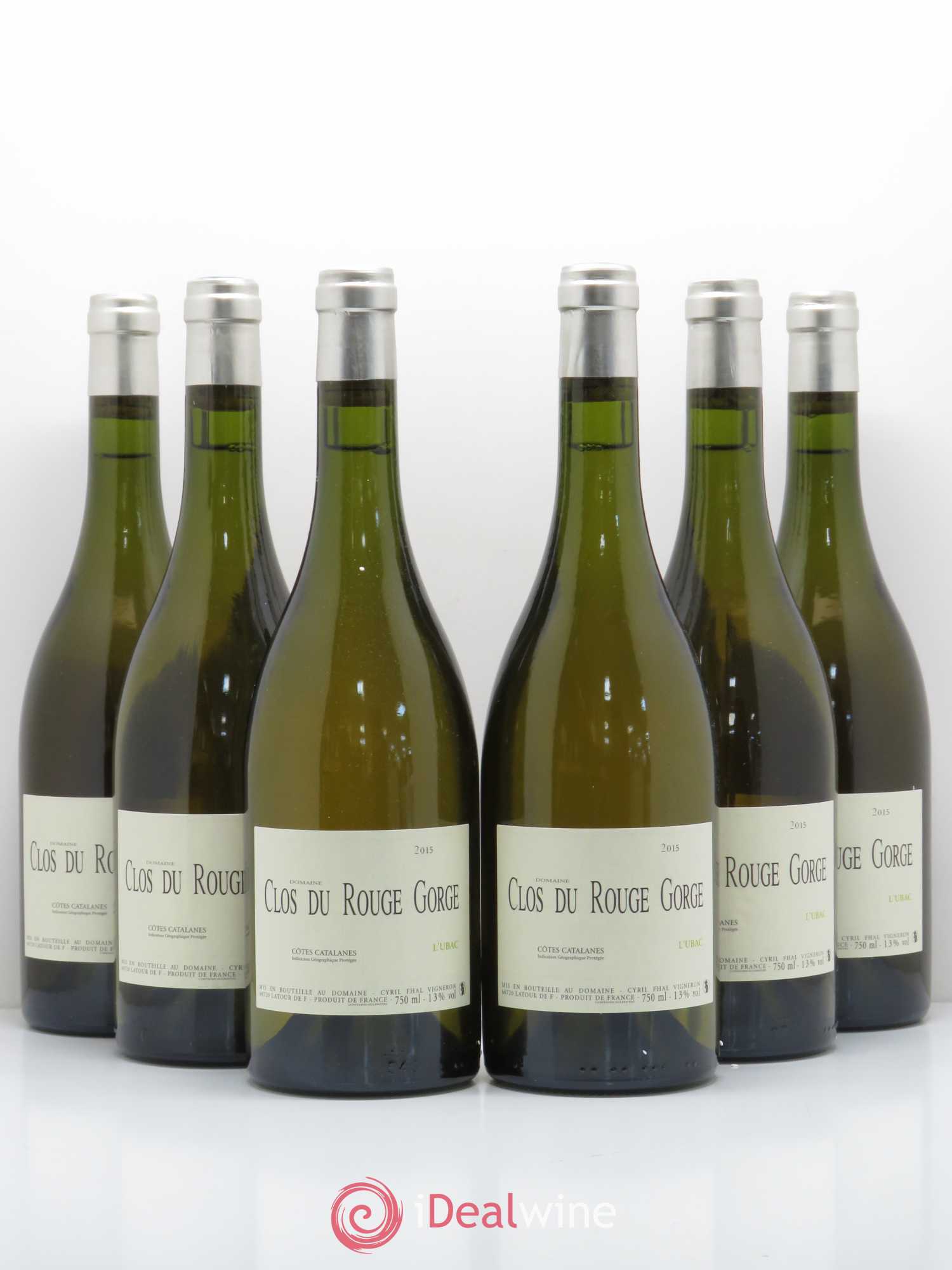 Côtes Catalanes (VDP des Côtes Catalanes) Ubac Clos du Rouge Gorge 2015 - Lot de 6 bouteilles - 0
