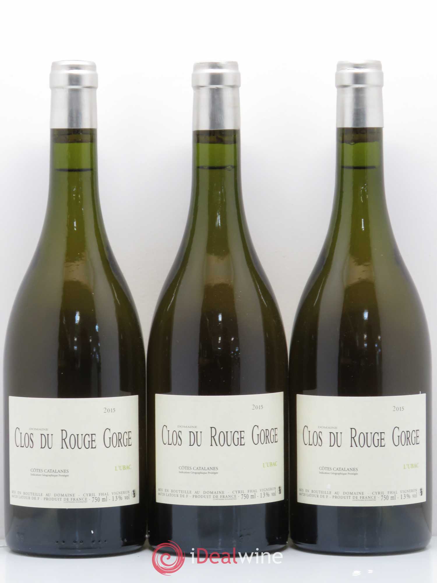Côtes Catalanes (VDP des Côtes Catalanes) Ubac Clos du Rouge Gorge 2015 - Lot de 6 bouteilles - 2