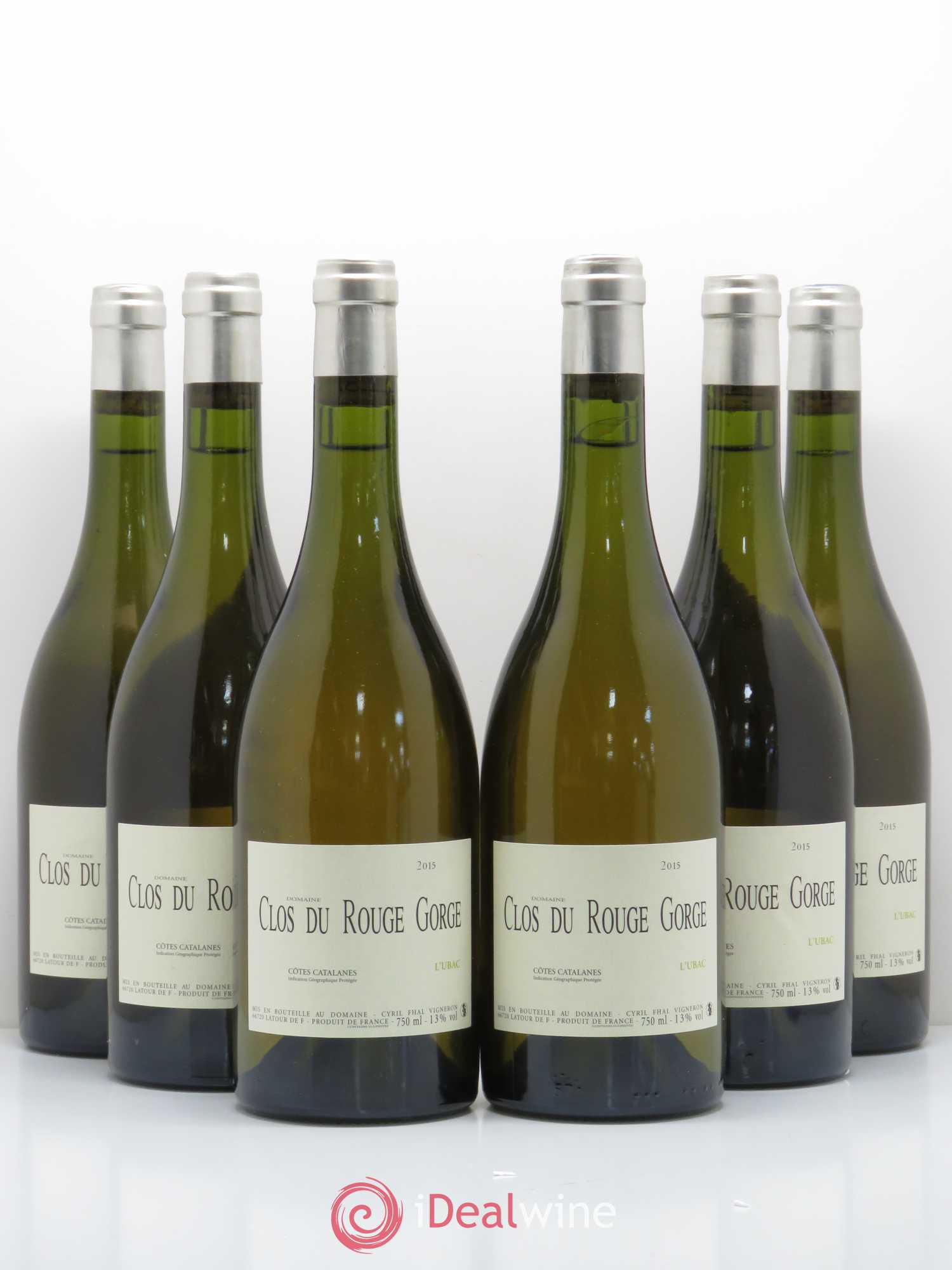 Côtes Catalanes (VDP des Côtes Catalanes) Ubac Clos du Rouge Gorge 2015 - Lot de 6 bouteilles - 0