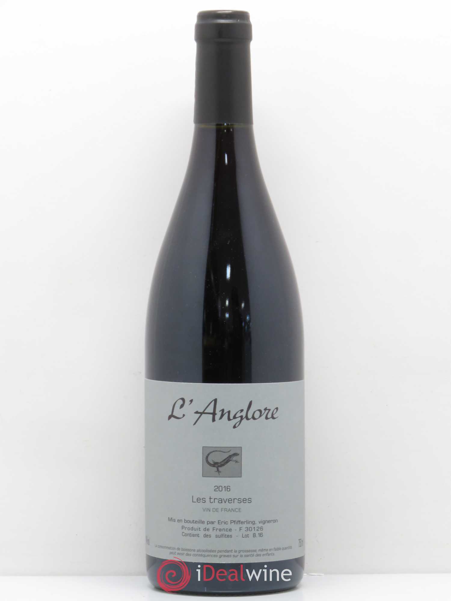 Vin de France Les Traverses L'Anglore 2016 - Lot de 1 bouteille - 0