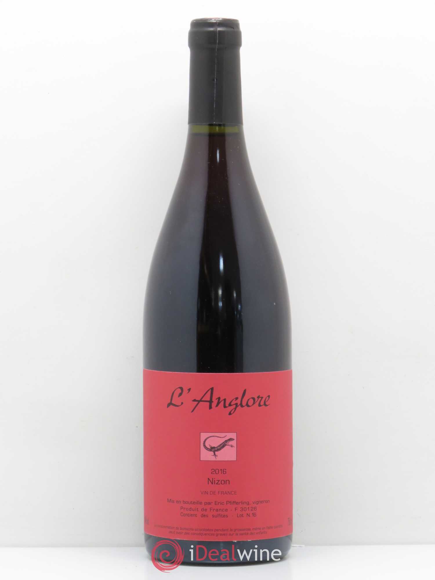 Vin de France Nizon L'Anglore 2016 - Lot de 1 bouteille - 0